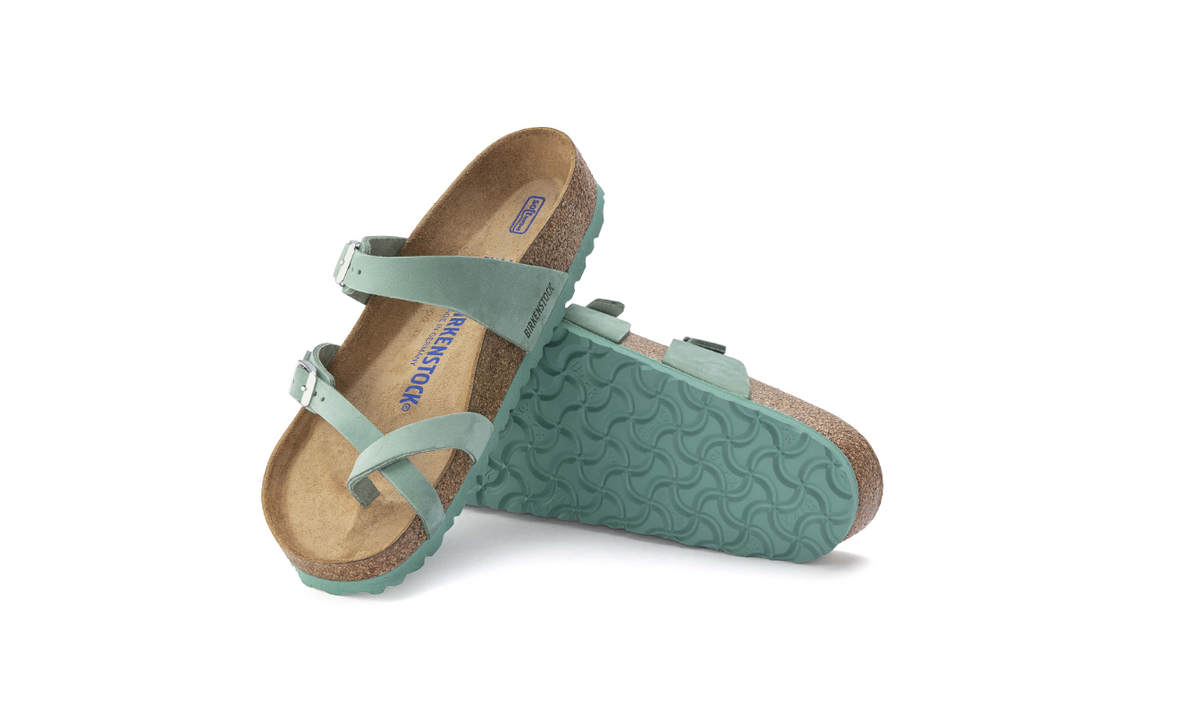 Birkenstock Mayari Soft Footbed Nubuck Leather Beryl Regular