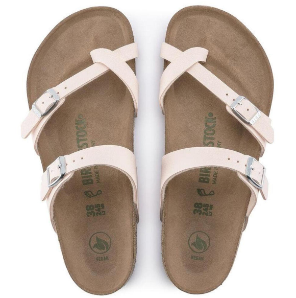 Birkenstock Mayari Vegan Light Rose Birkibuc Sandals Regular