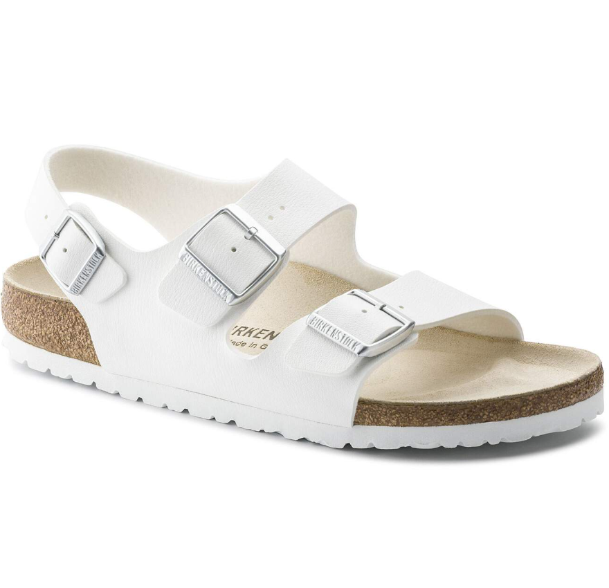 Birkenstock Milano Birko-Flor White Sandal Regular