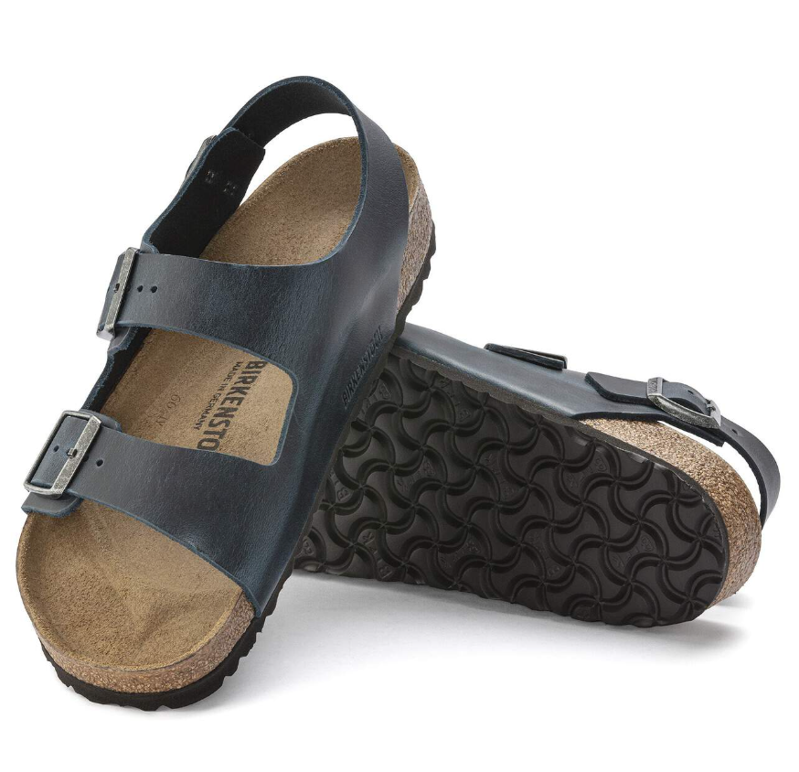 Birkenstock Milano Oiled Leather Insignia Blue Regular