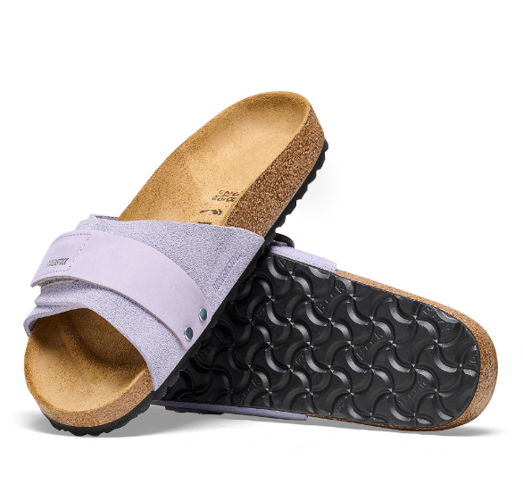 Birkenstock Oita Suede Leather Purple Fog Narrow