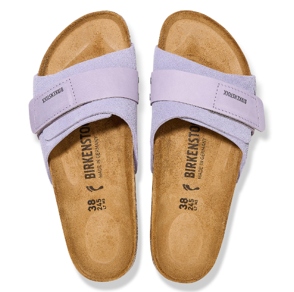 Birkenstock Oita Suede Leather Purple Fog Narrow