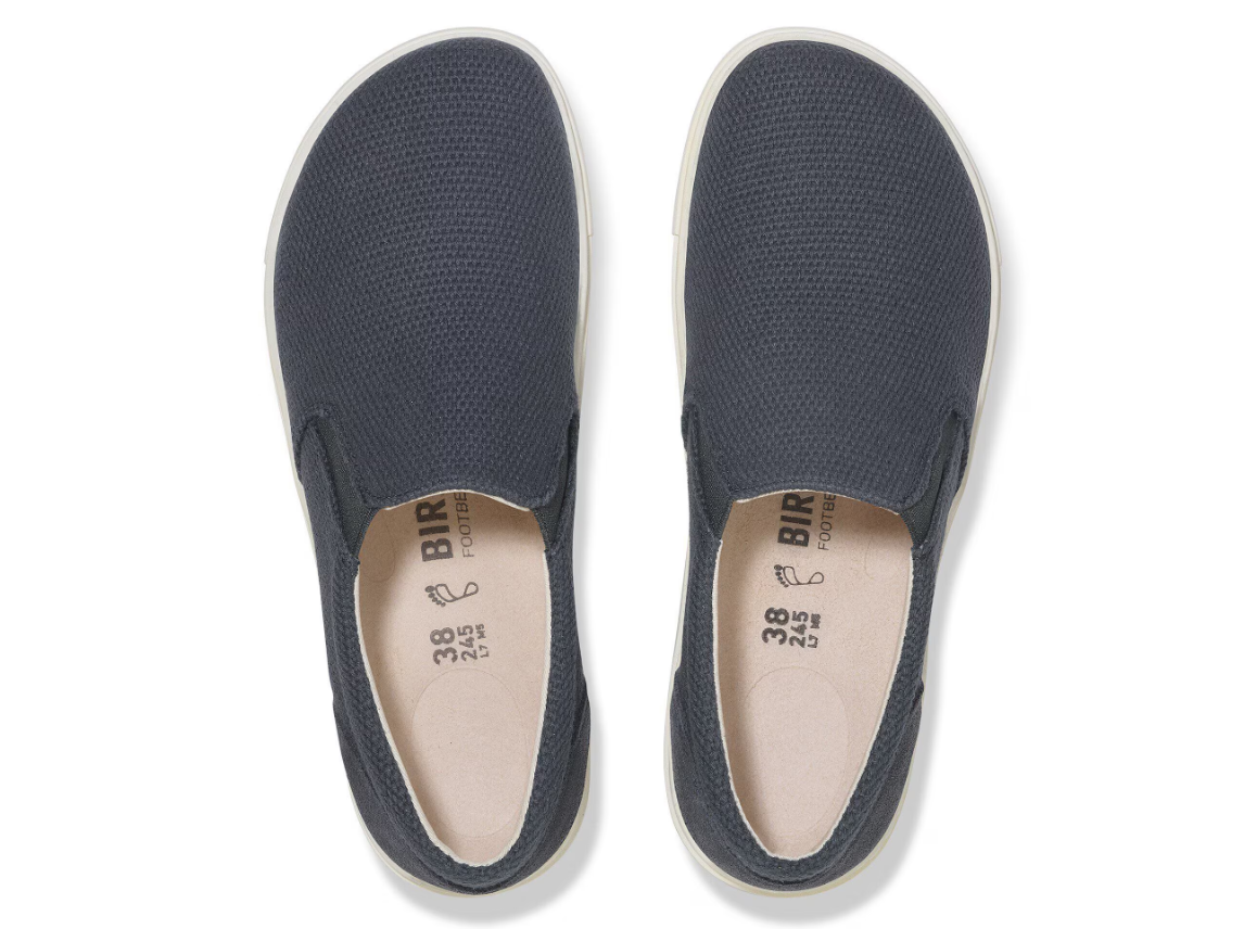 Birkenstock Oswego Canvas Suede Slip-On Midnight Narrow