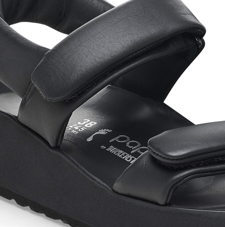 Birkenstock Theda Natural Leather Sandals Black Narrow