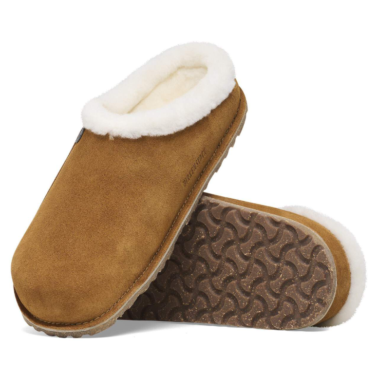Birkenstock Zermatt Premium Shearling Suede Mink Narrow