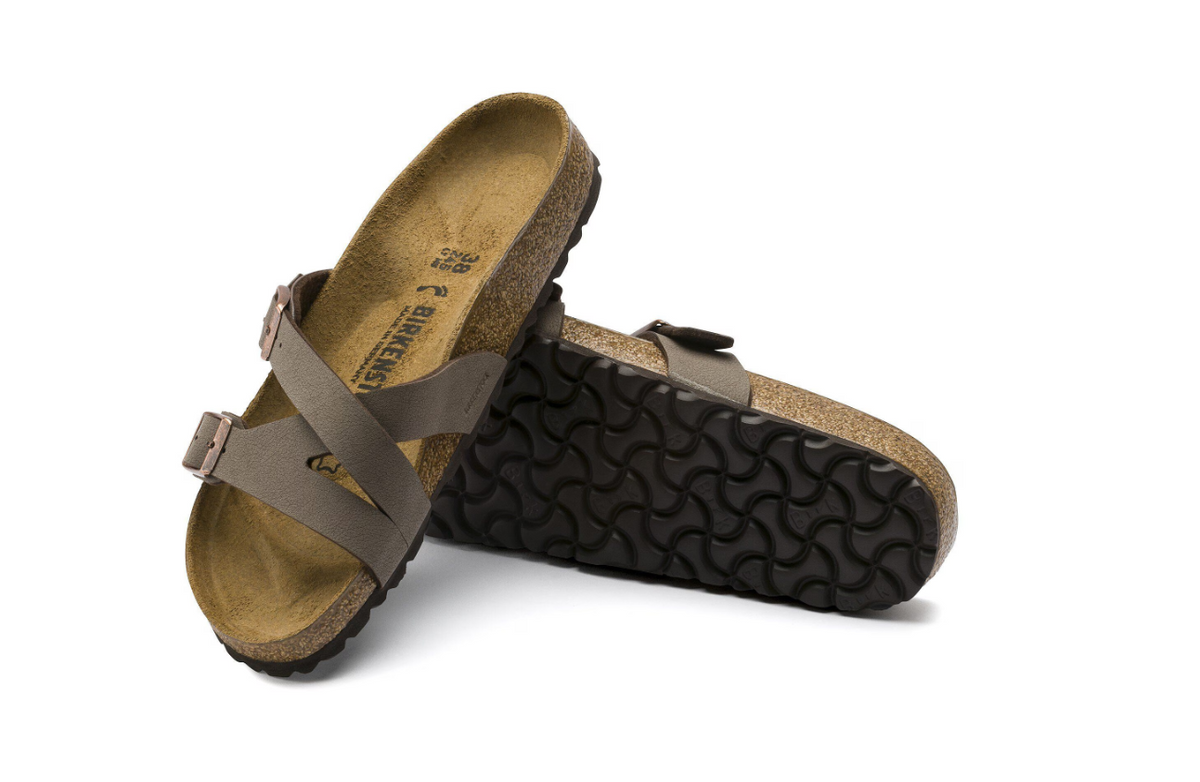 Birkenstock Yao Birkibuc Nubuck Mocha Sandals Regular