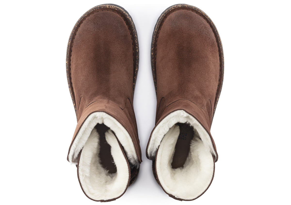 Birkenstock Uppsala Shearling Suede Leather Espresso Regular