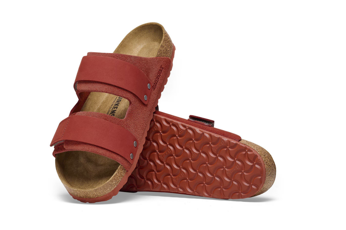 Birkenstock Uji Nubuck Leather/Suede Sienna Red Narrow