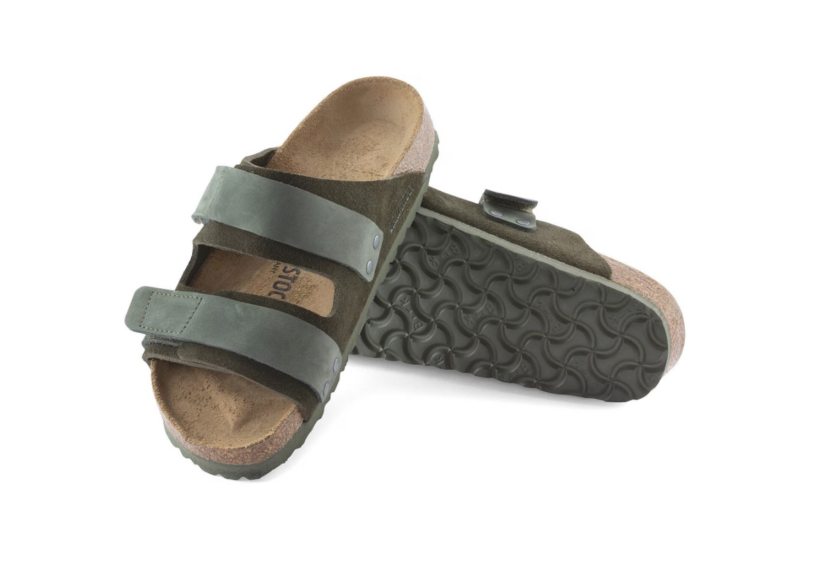 Birkenstock Uji Nubuck-Suede Leather Thyme Narrow