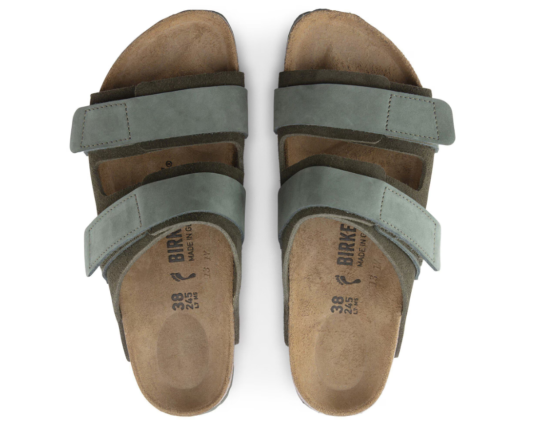Birkenstock Uji Nubuck-Suede Leather Thyme Narrow