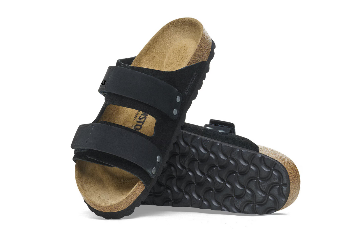 Birkenstock Uji Nubuck Leather/Suede Black Regular