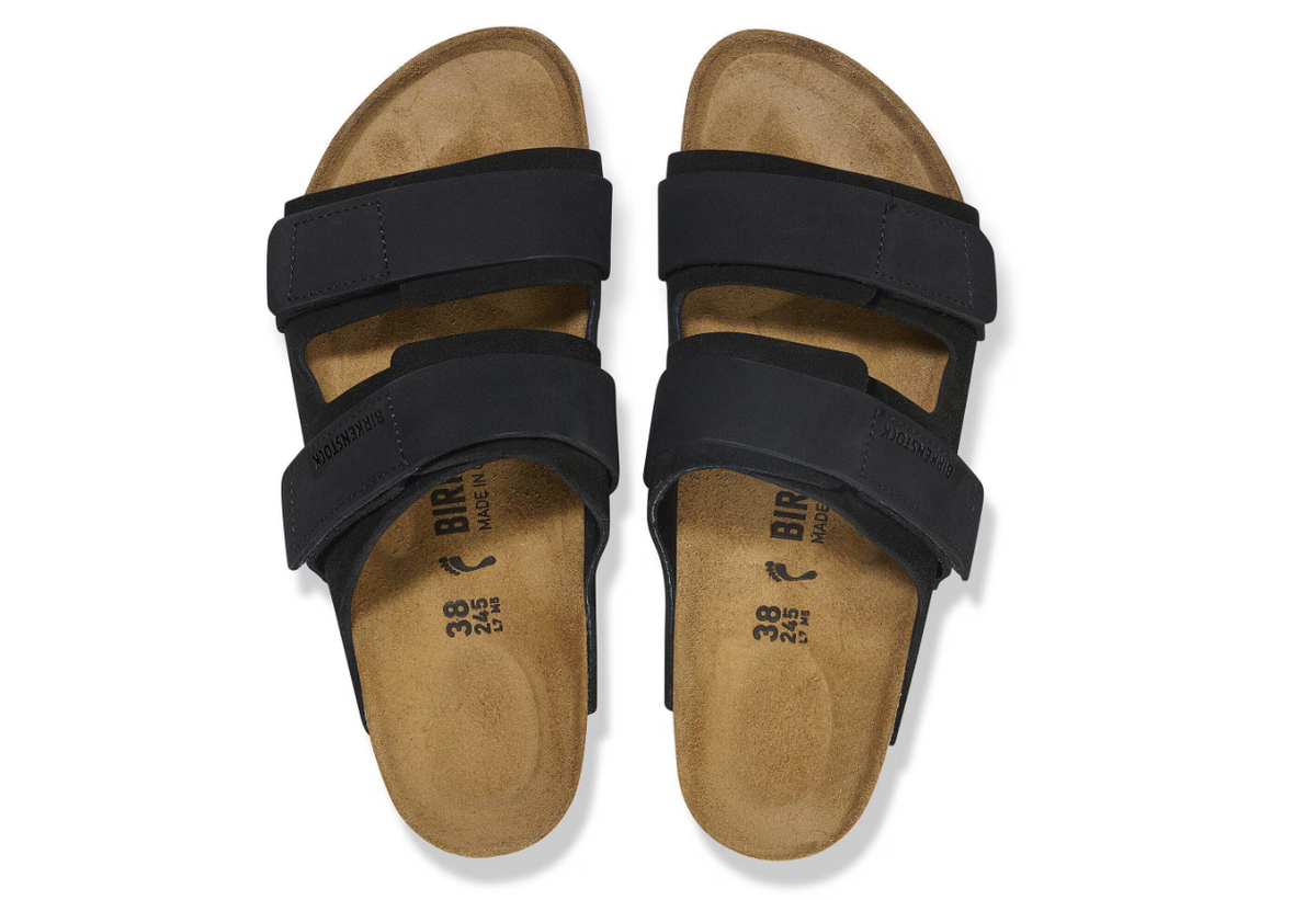Birkenstock Uji Nubuck Leather/Suede Black Regular