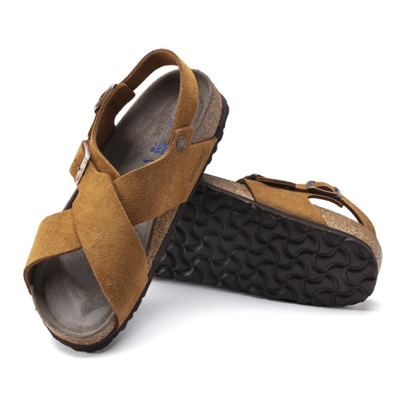 Birkenstock Tulum Soft Footbed Suede Leather Mink Narrow