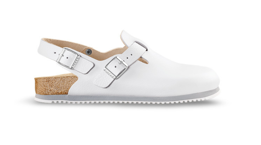 Birkenstock Tokio Super Grip Leather White Narrow