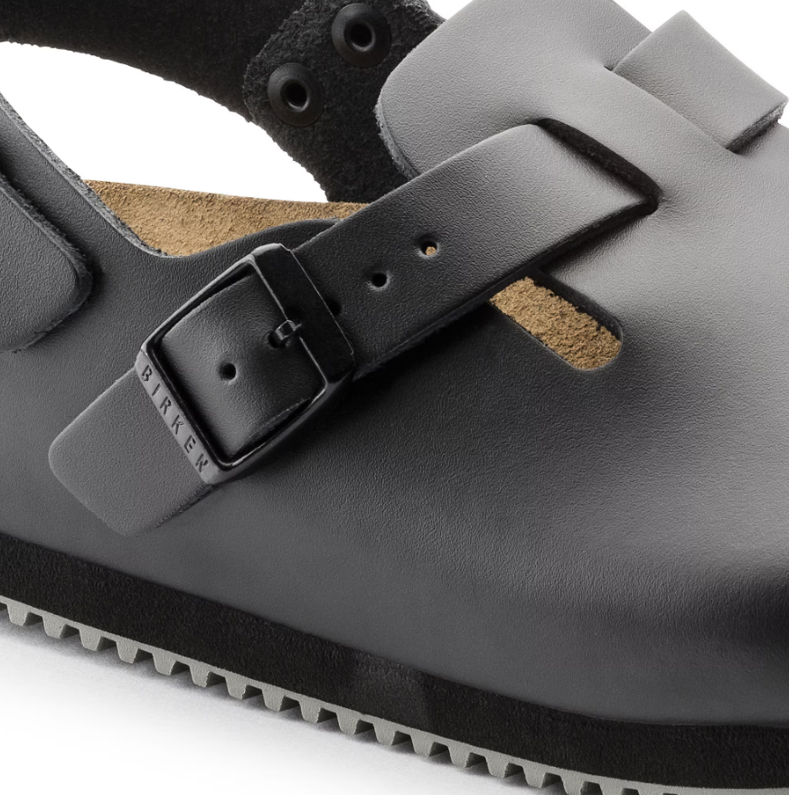 Birkenstock Tokio Super Grip Leather Black Regular