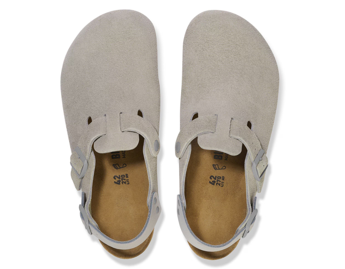 Birkenstock Tokio Suede Leather Stone Coin Narrow