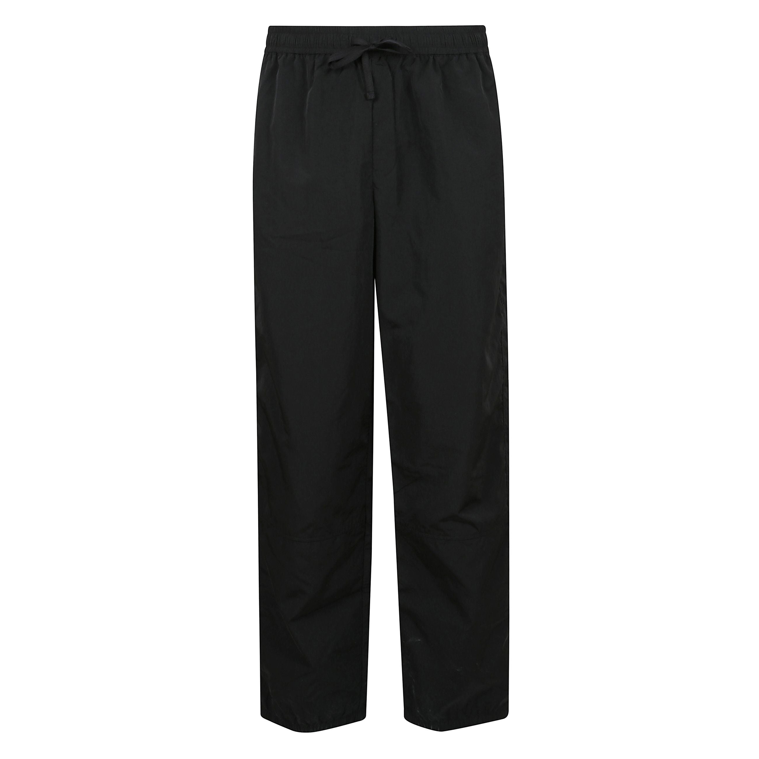 Pantaloni joggers taglio dritto con elastico in vita con coulisse