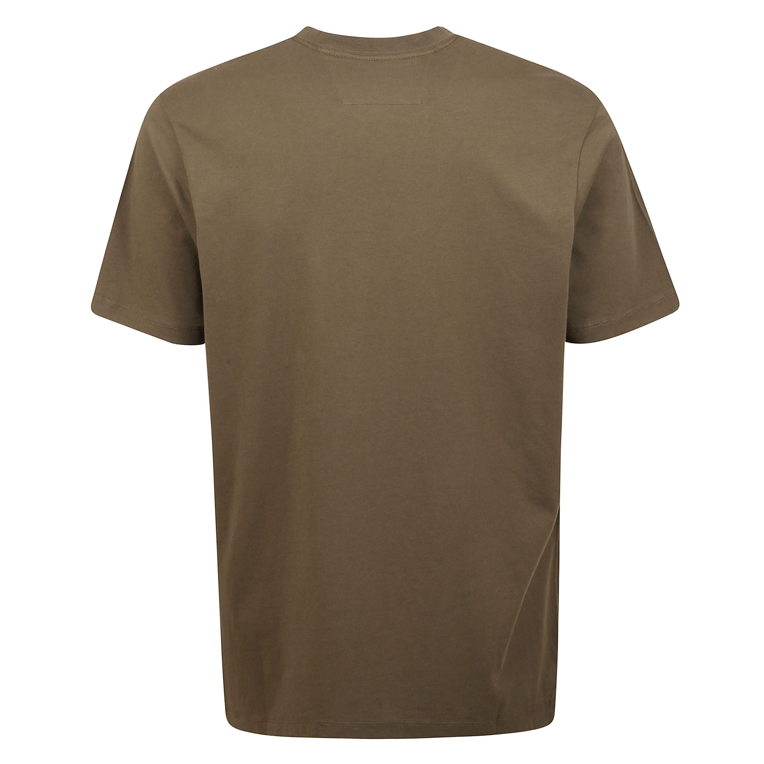 T-shirt realizzata in jersey di cotone 30/1. regular fit. girocollo a costine. logo stampato sul petto