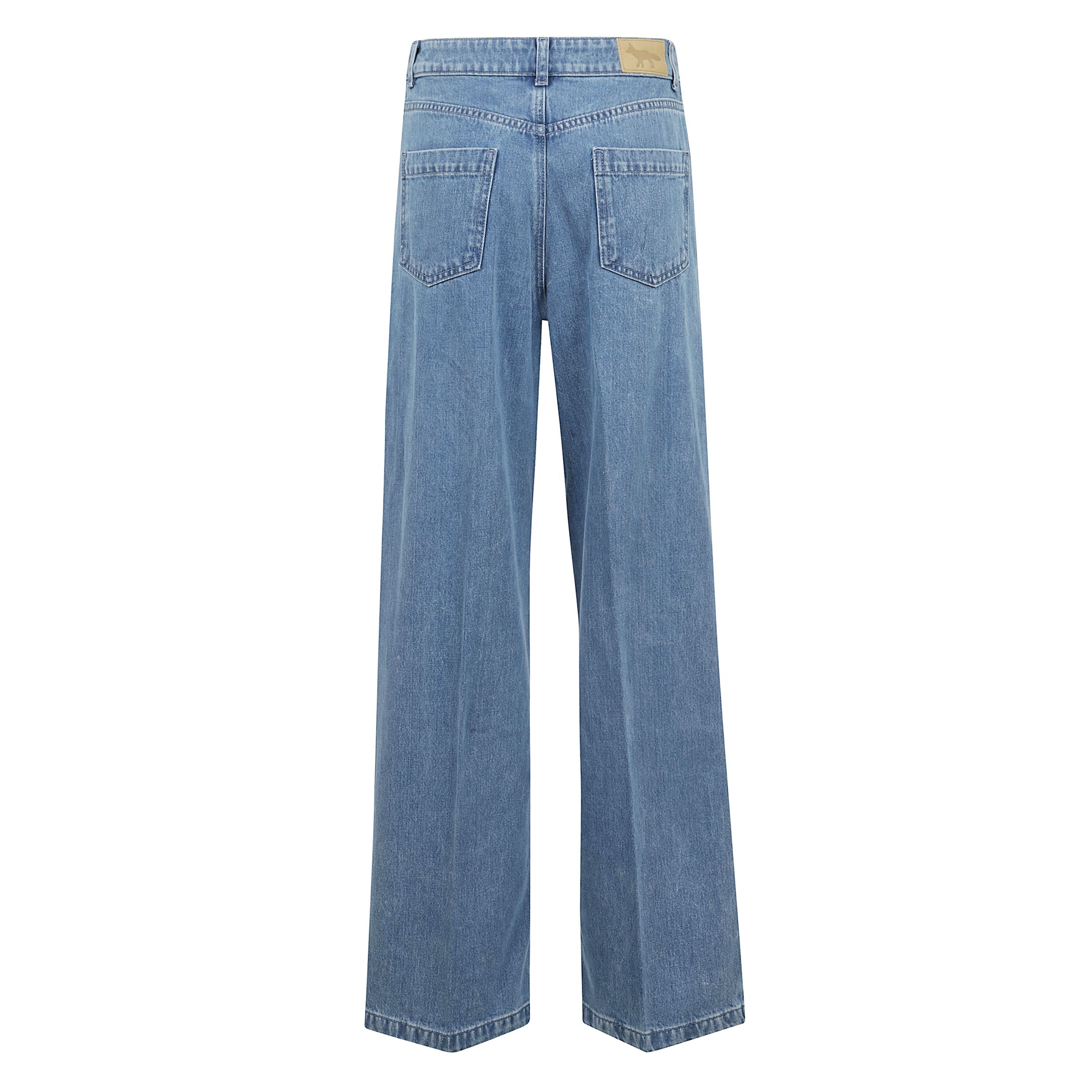 Pantaloni di jeans plissettati.