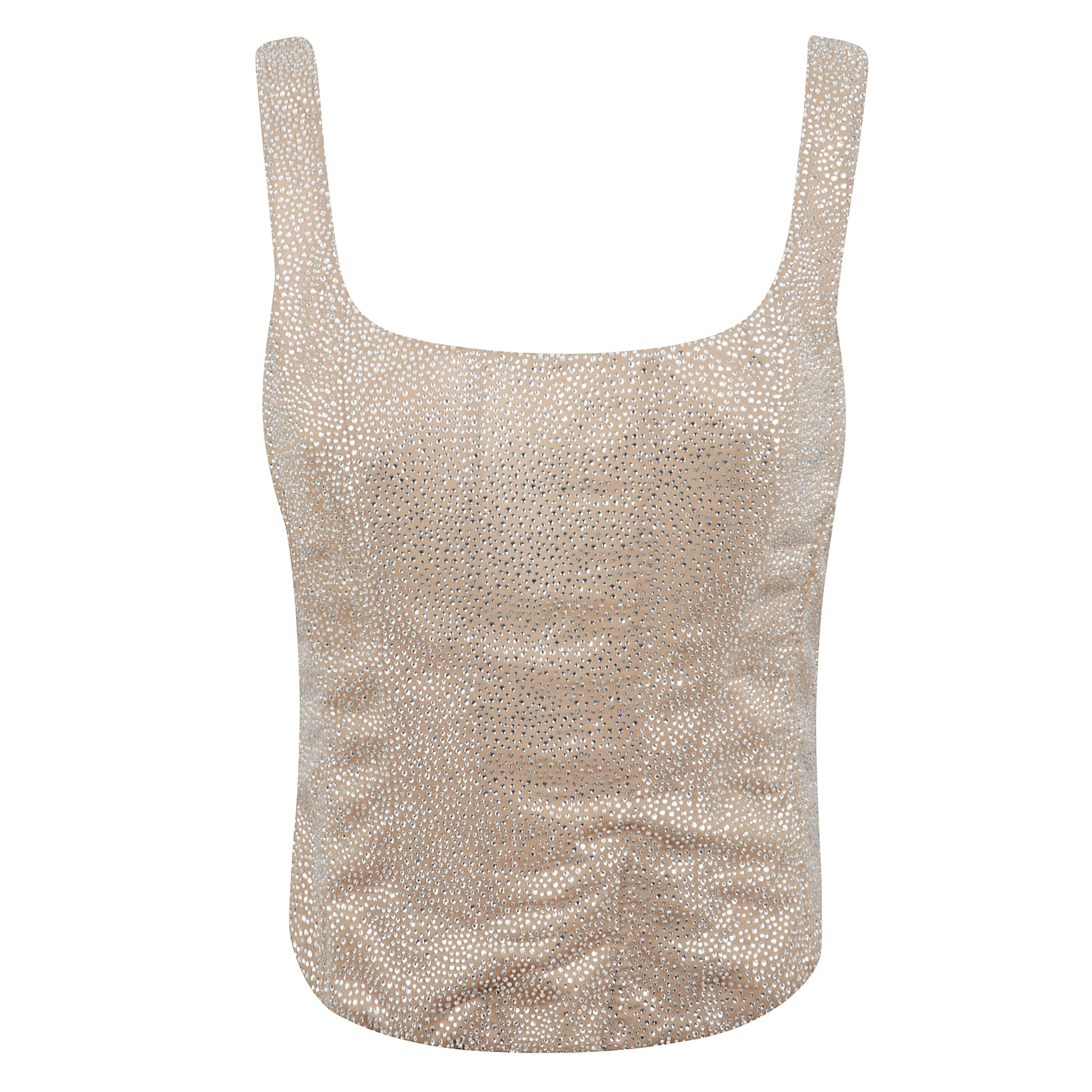 Top bustino con vestibilità comoda e versatile.