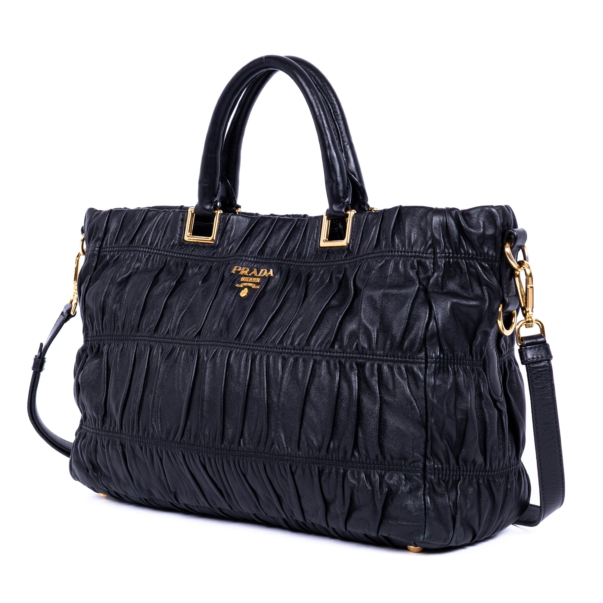 Nappa Gaufre Top Handle