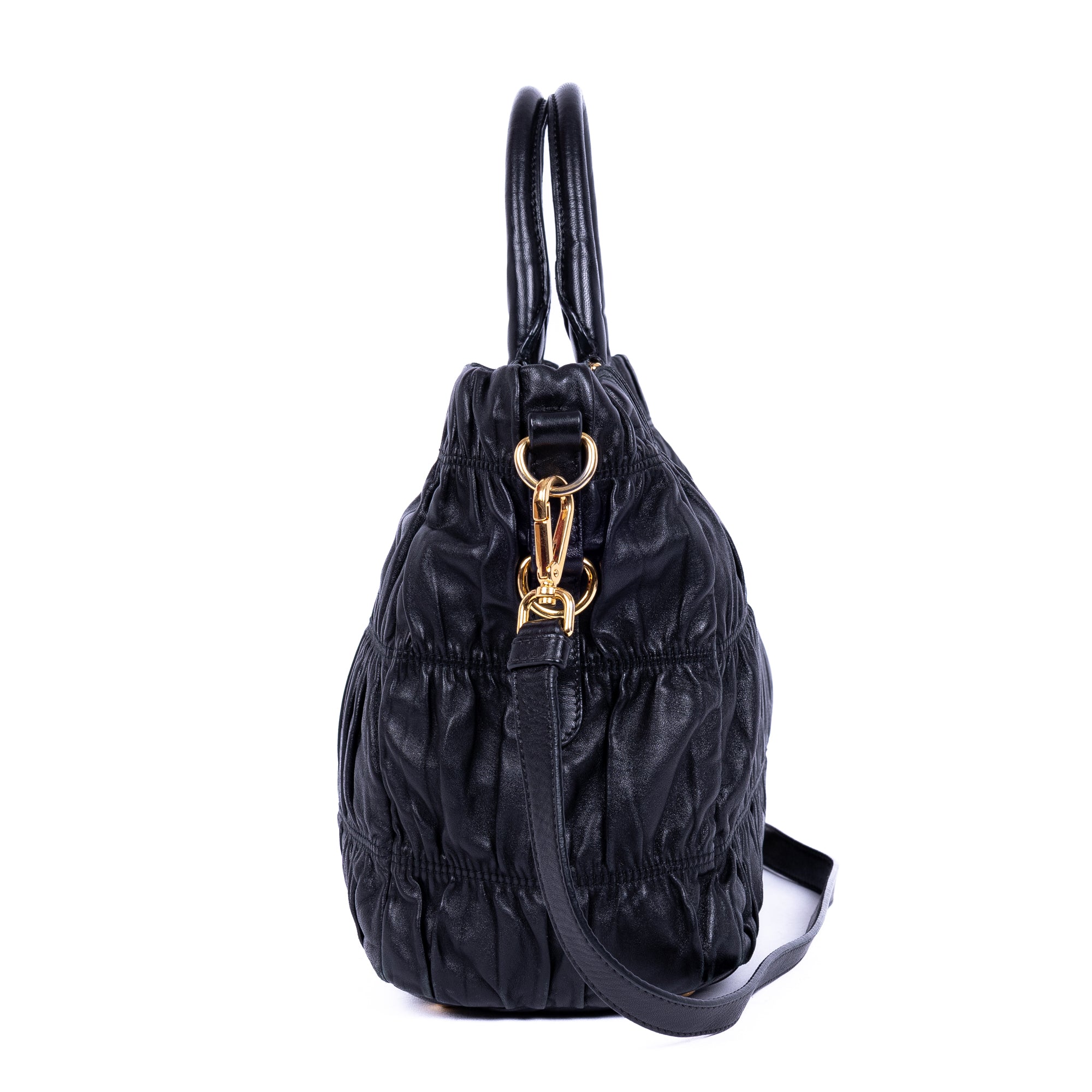 Nappa Gaufre Top Handle