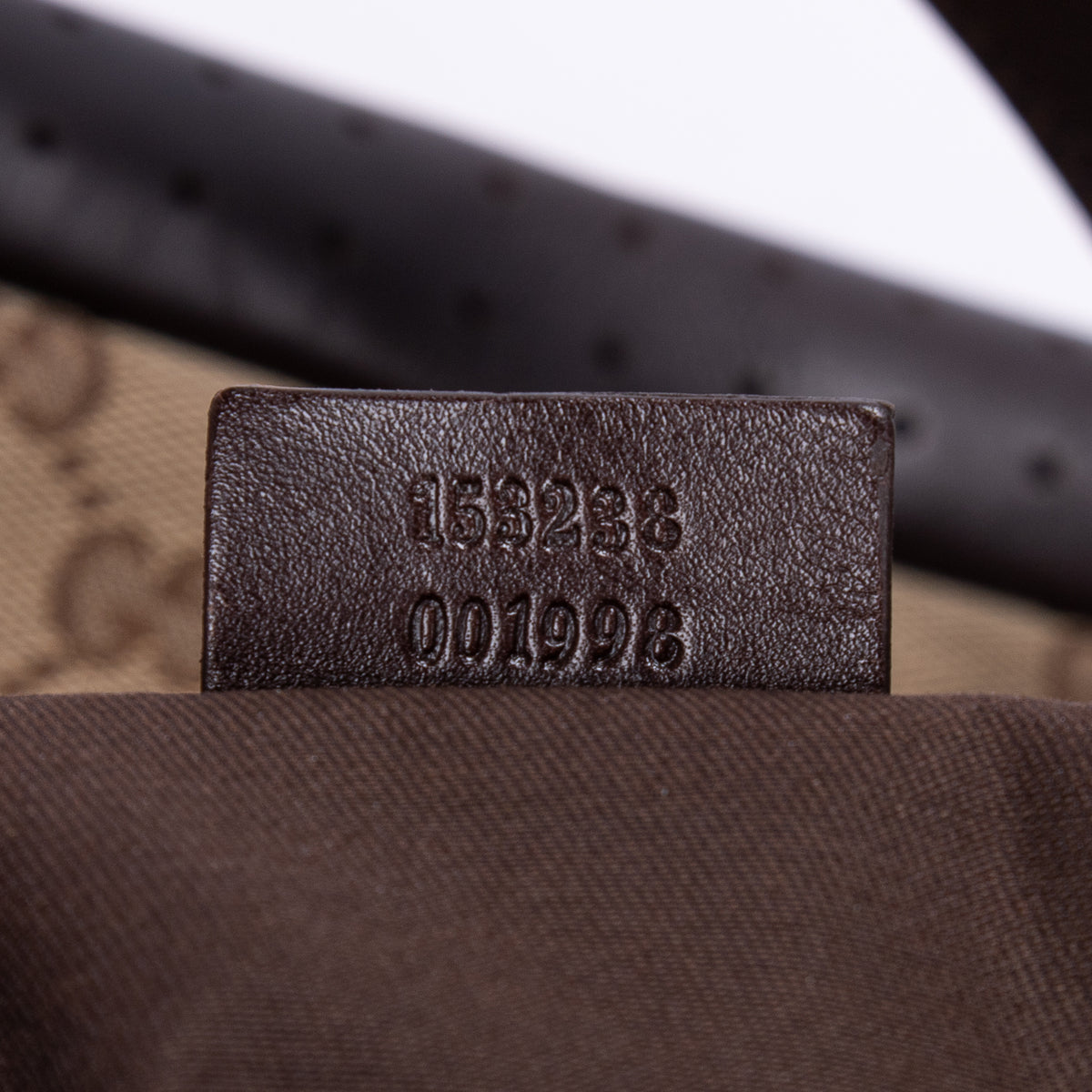 GG Canvas Pocket Shopper Tote Bag In Dark Brown