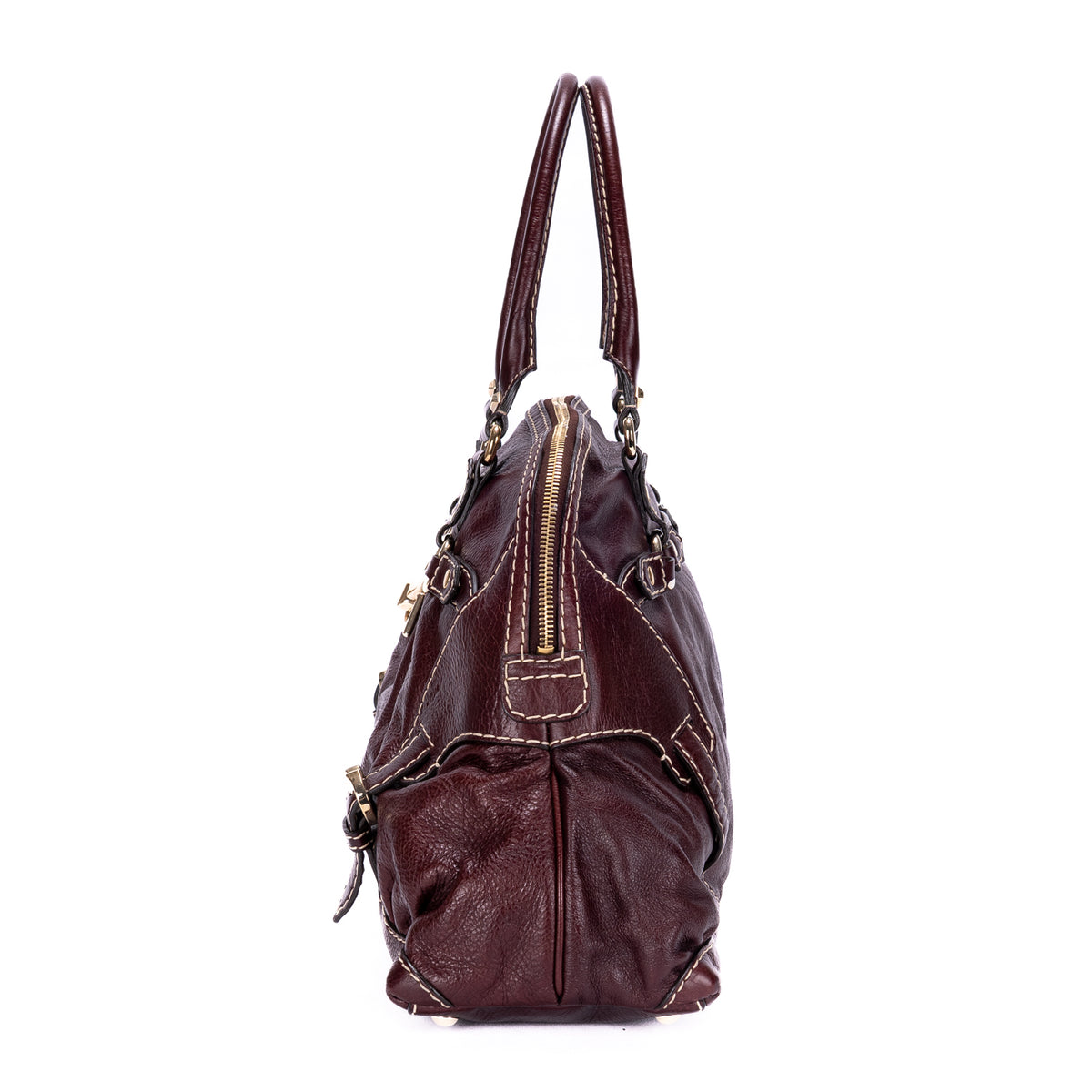 Horsebit Nail Boston Bag