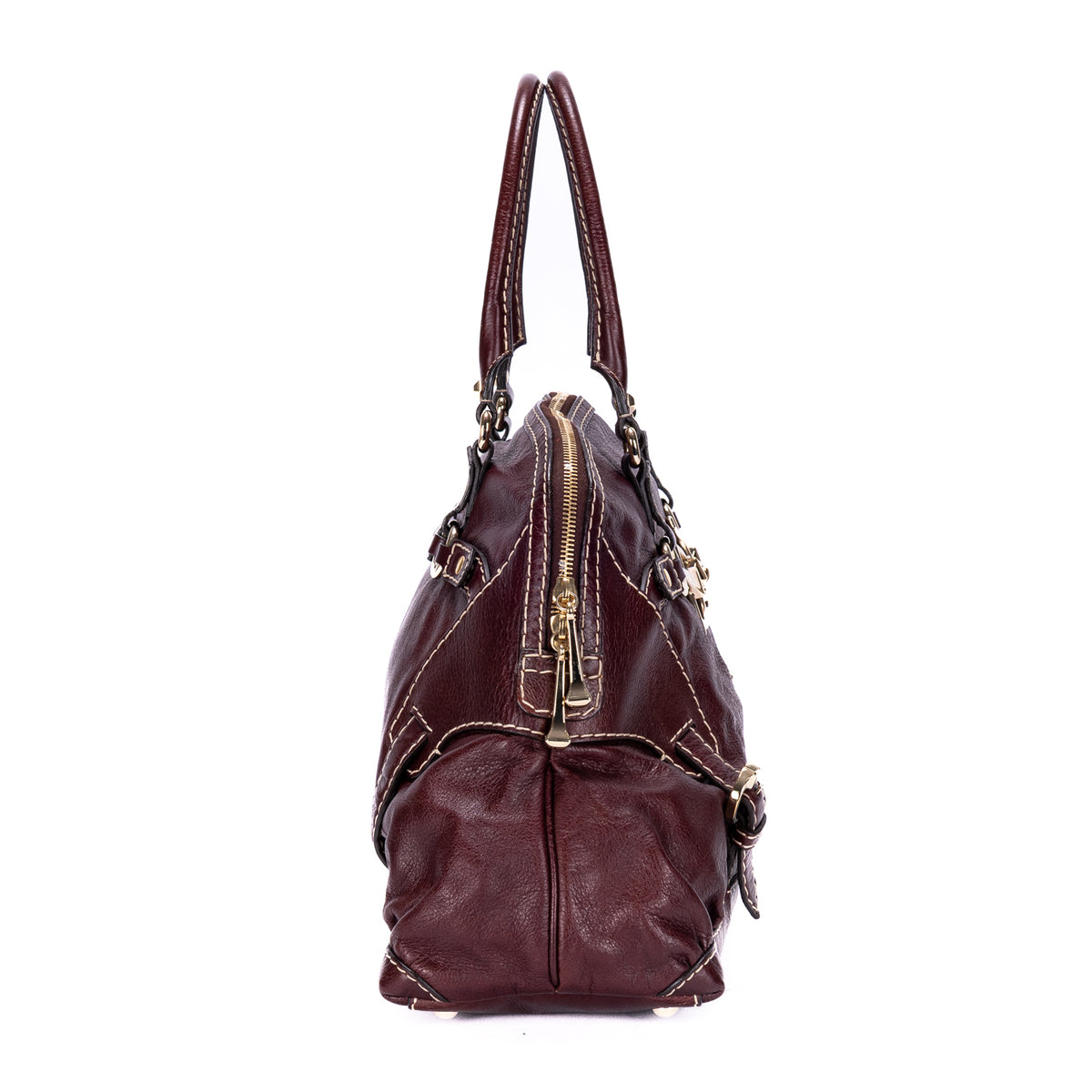 Horsebit Nail Boston Bag