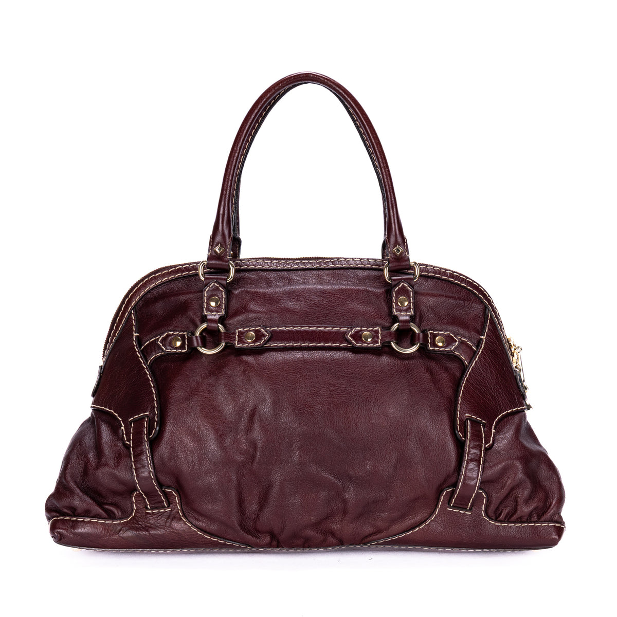 Horsebit Nail Boston Bag