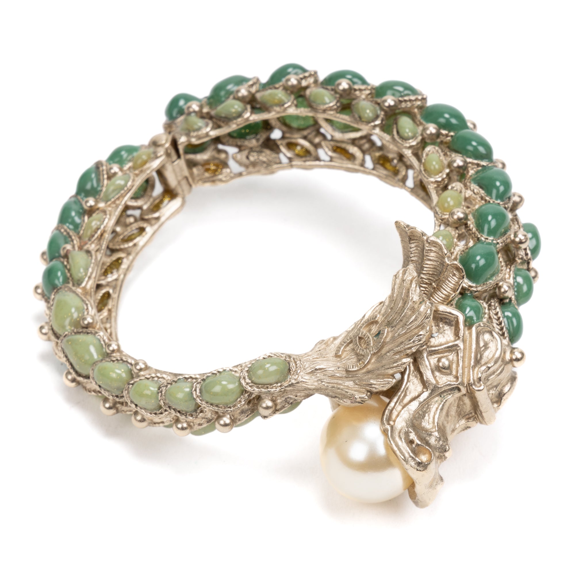 Rare 2010 Paris-Shanghai Métiers d'Art Dragon Cuff Bracelet