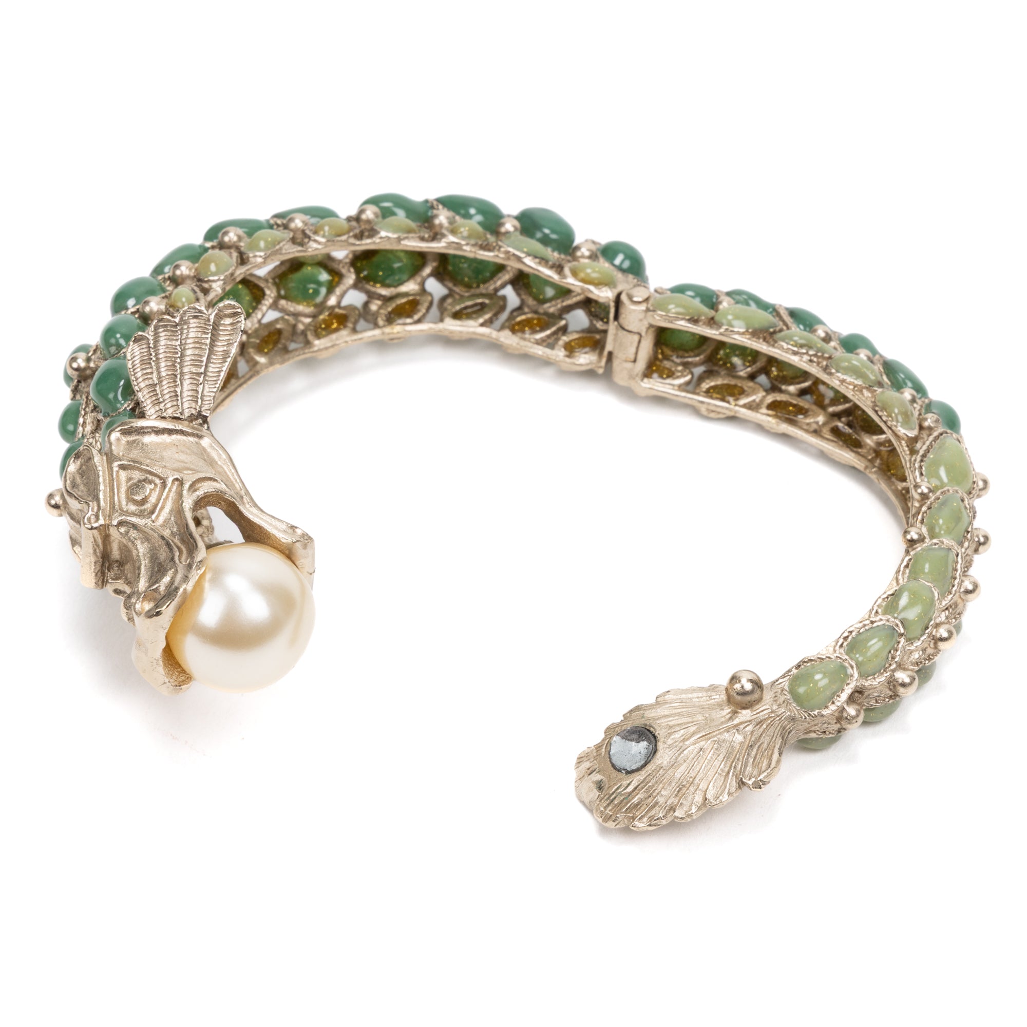 Rare 2010 Paris-Shanghai Métiers d'Art Dragon Cuff Bracelet