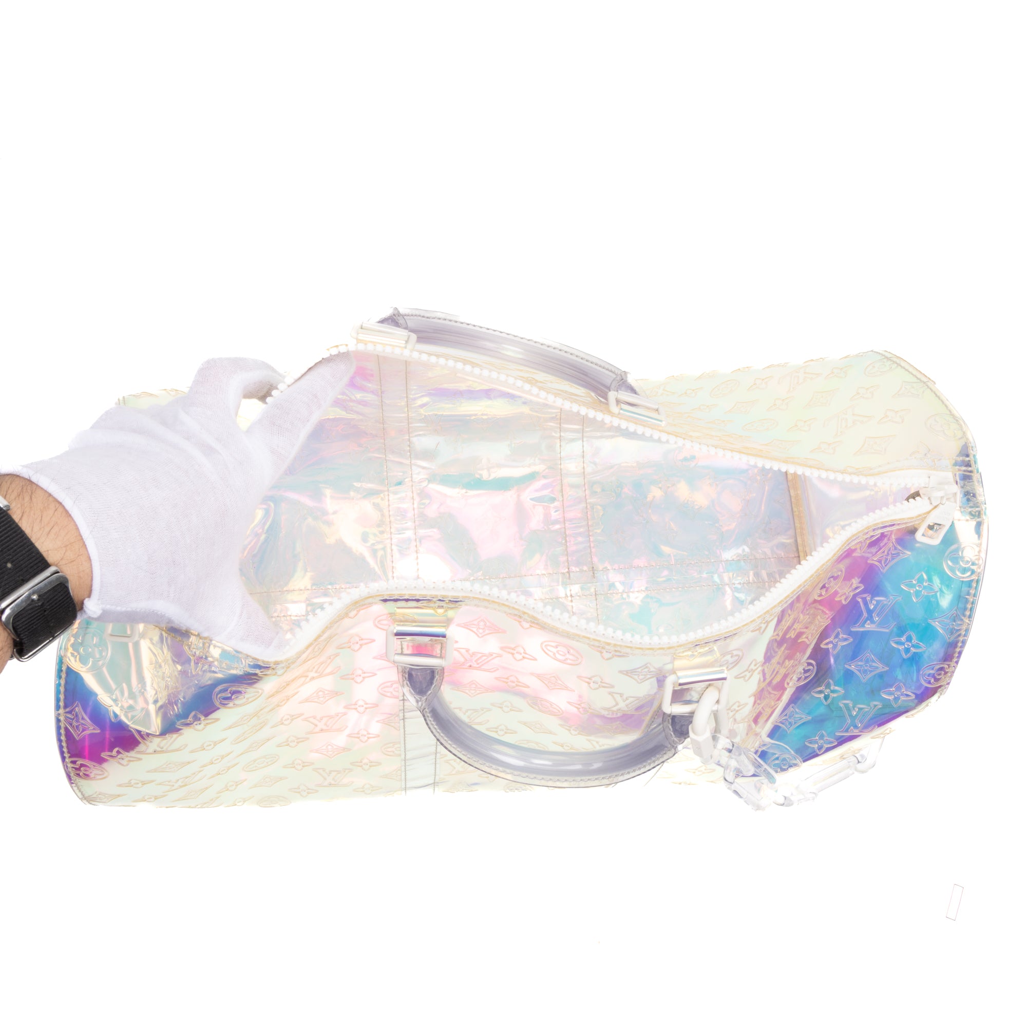 Ltd. Ed. Virgil Abloh Keepall Monogram Prism 50