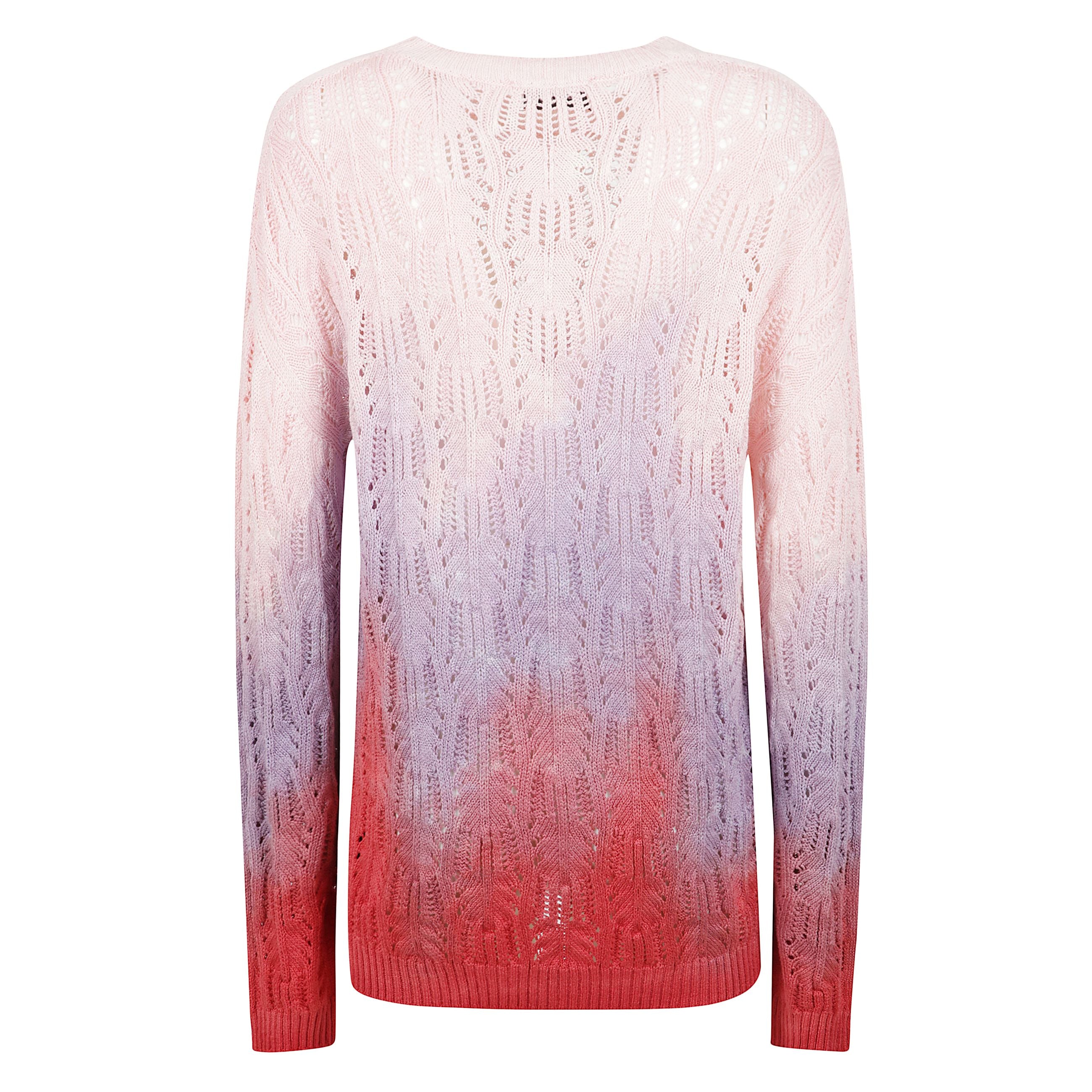 Maglia a girocollo dal design traforato