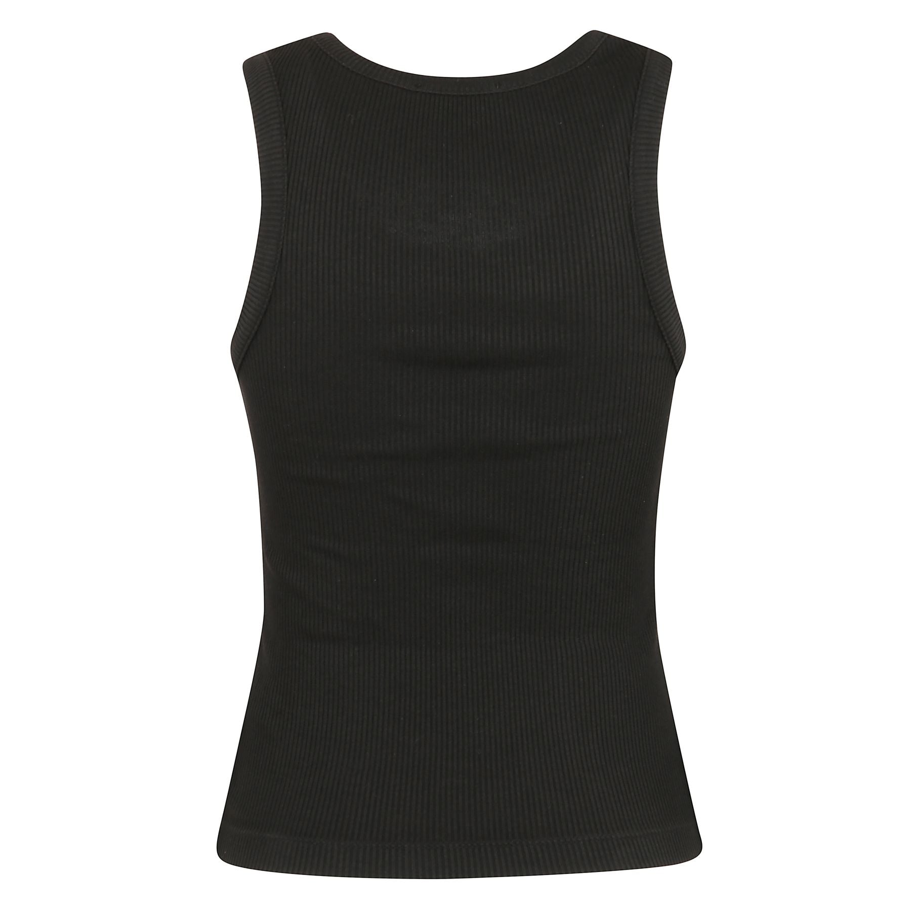 Canotta poppy in cotone elasticizzato a coste