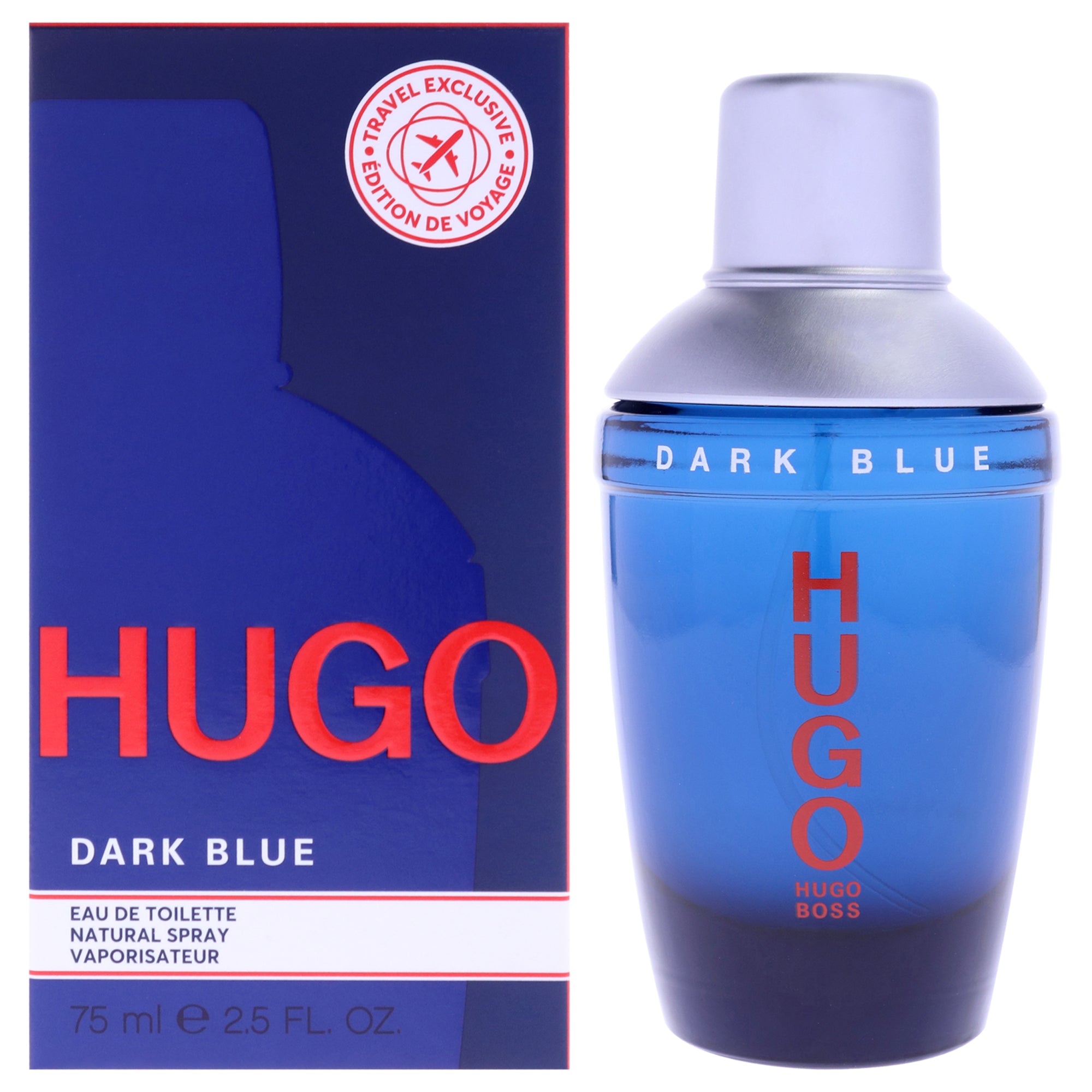 Hugo Dark Blue by Hugo Boss for Men - 2.5 EDT Spray