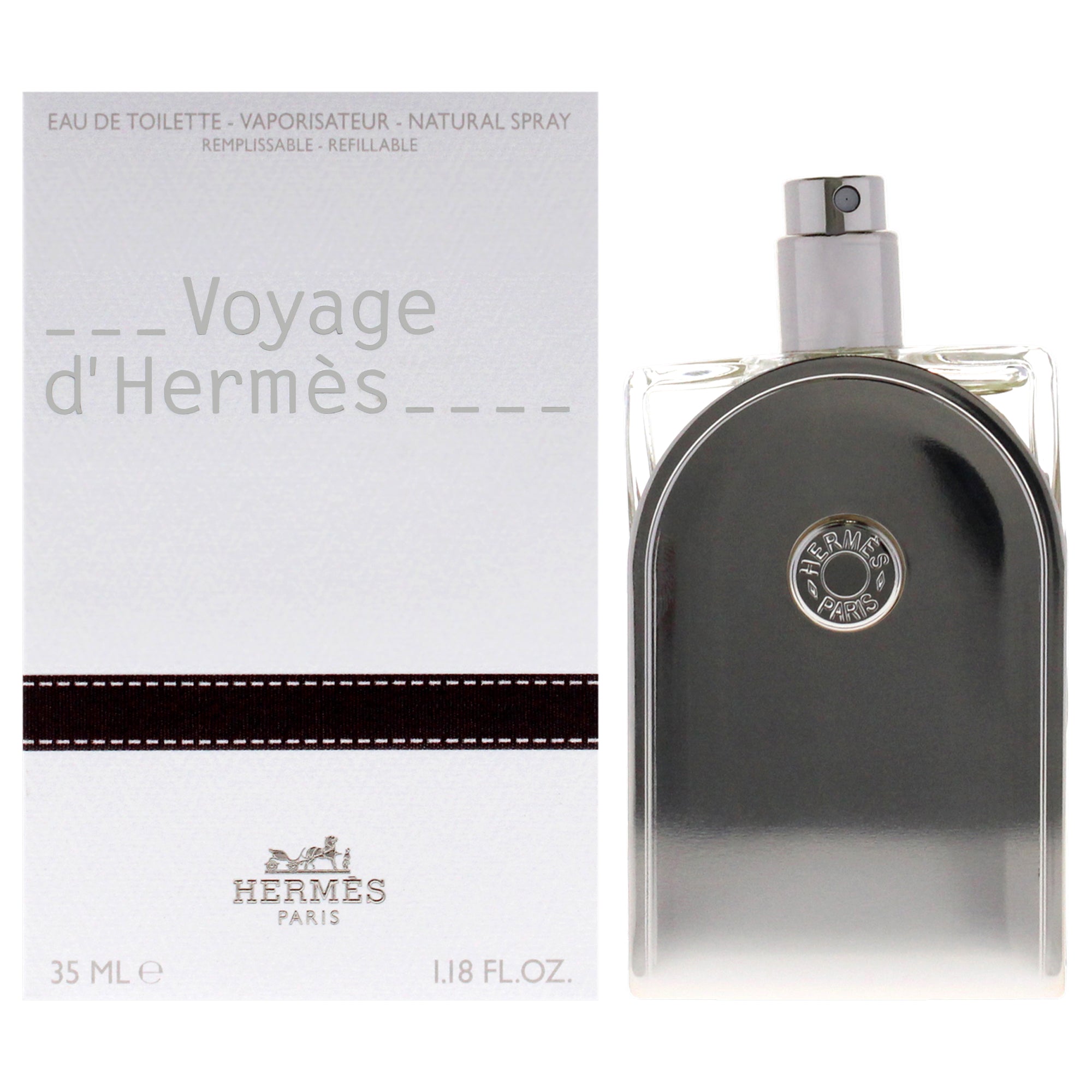 Voyage DHermes by Hermes for Unisex - 1.18 EDT Spray (Refillable)