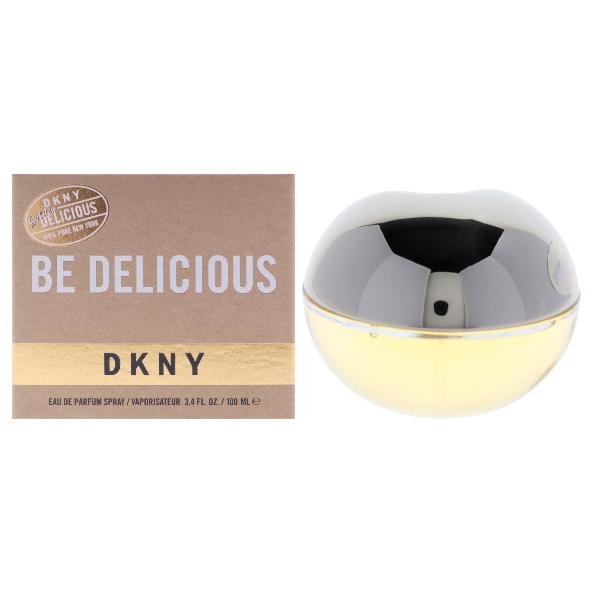 DKNY Be Delicious - Golden by Donna Karan for Women - 3.4 EDP Spray