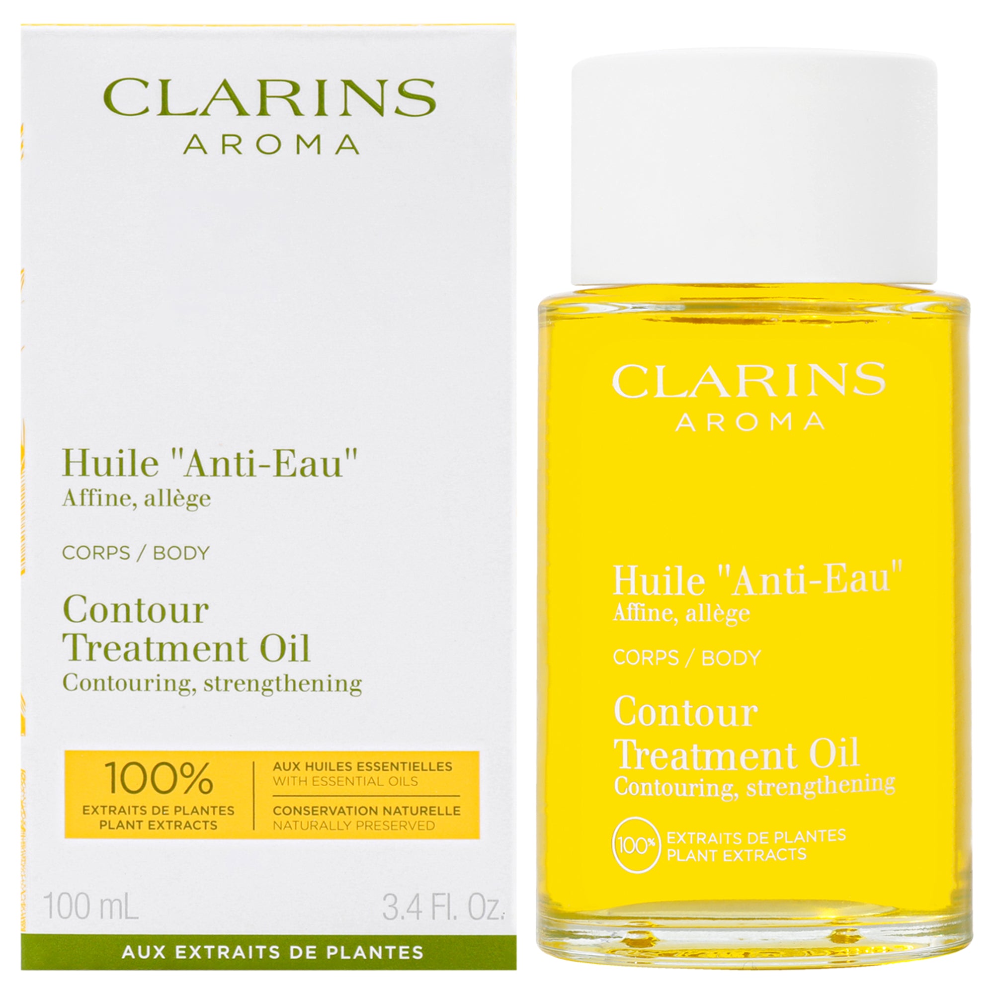 Contour Body Treatment Oil by Clarins for Unisex - 3.4 oz Treatment
