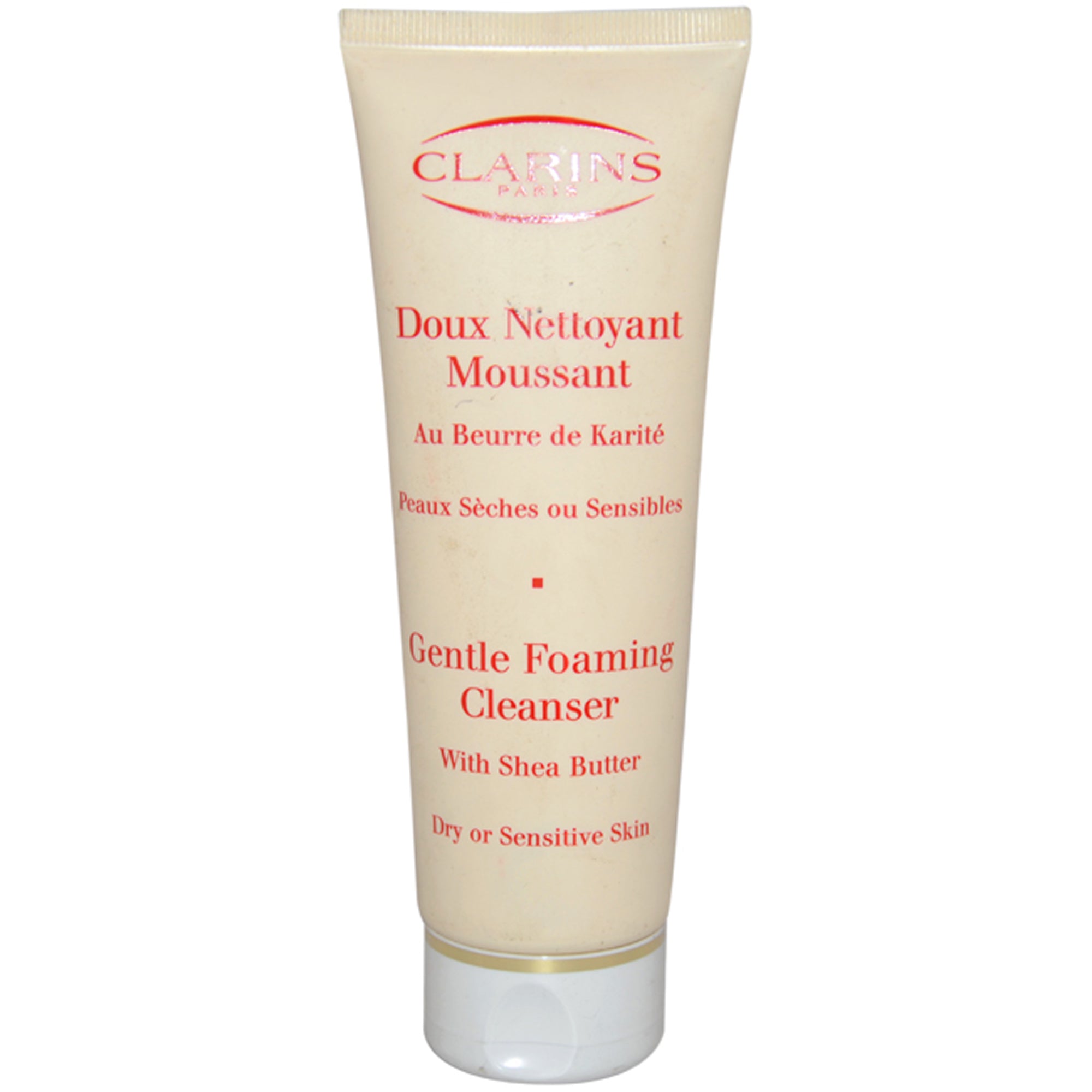 Gentle Foaming Cleanser With Shea Butter For Dry Or Sensitive Skin by Clarins for Unisex - 4.4 oz Cleanser (Unboxed)