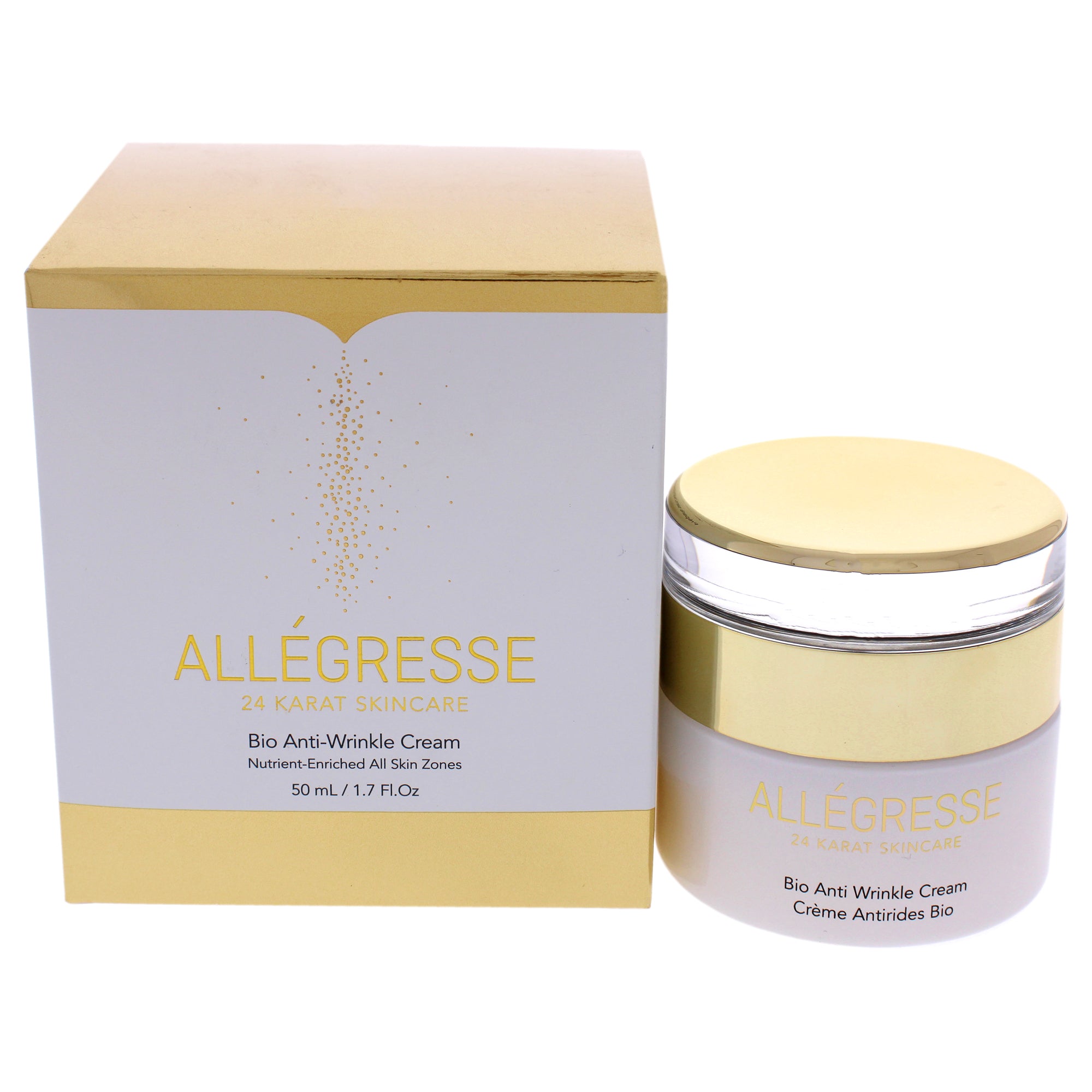 Bio Anti Wrinkle Cream by Allegresse 24K for Unisex - 1.7 oz Cream