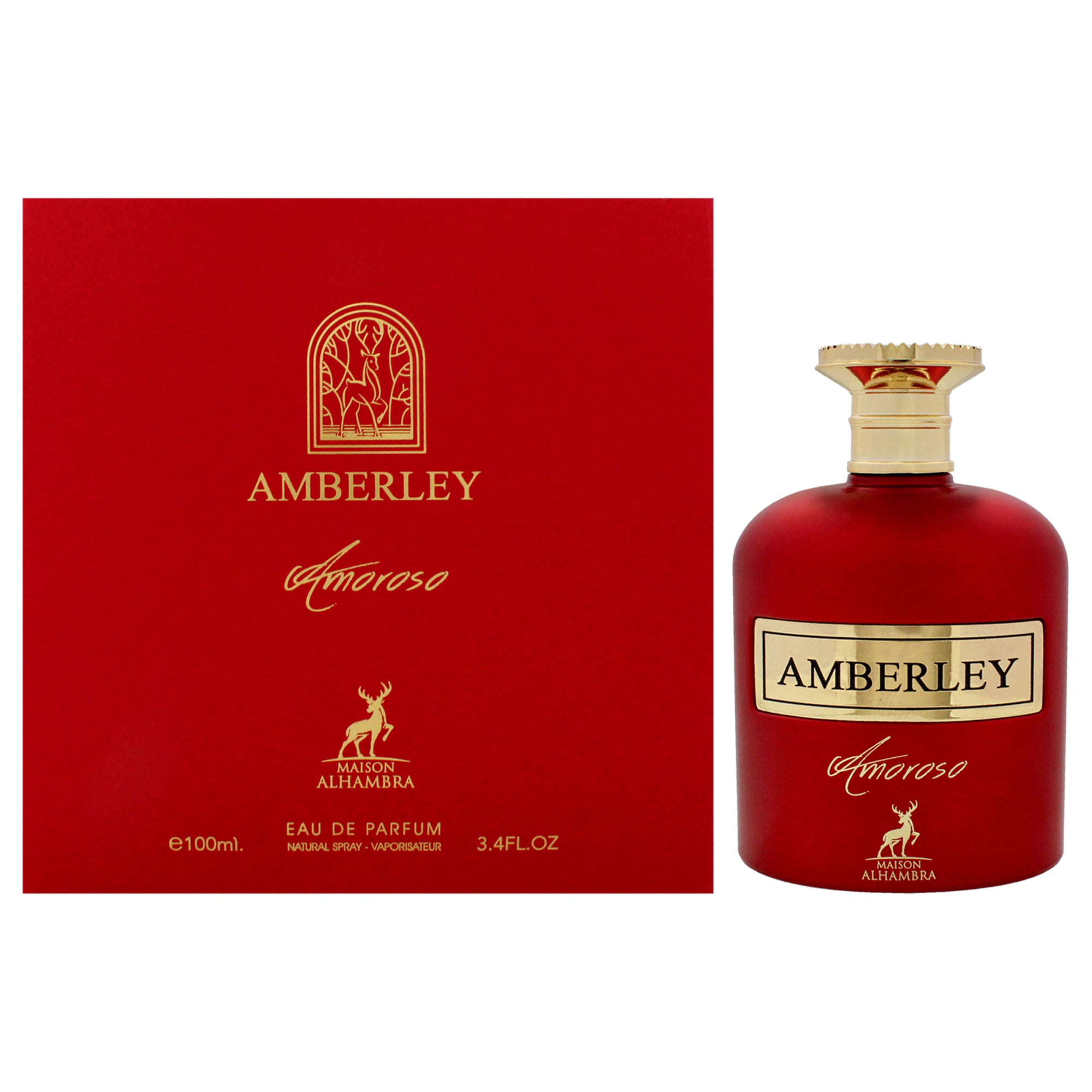 Amberley - Amoroso by Maison Alhambra for Unisex - 3.4 EDP Spray