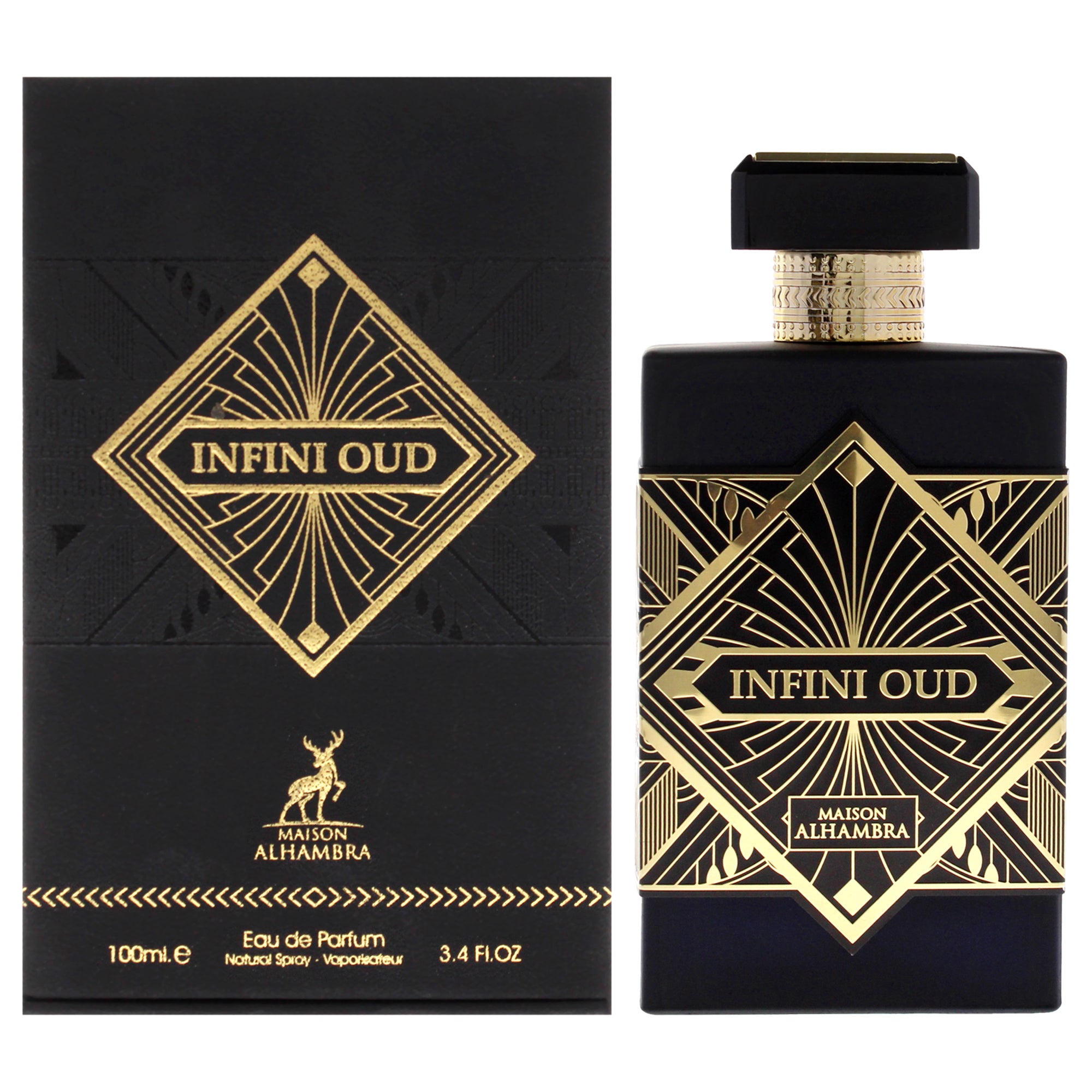 Infini - Oud by Maison Alhambra for Unisex - 3.4 EDP Spray