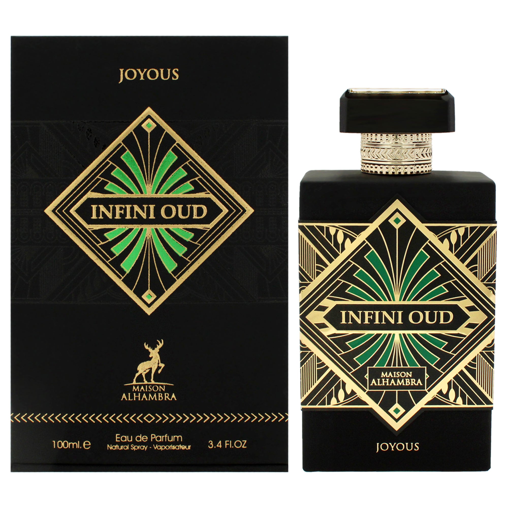 Infini - Oud Joyous by Maison Alhambra for Unisex - 3.4 EDP Spray