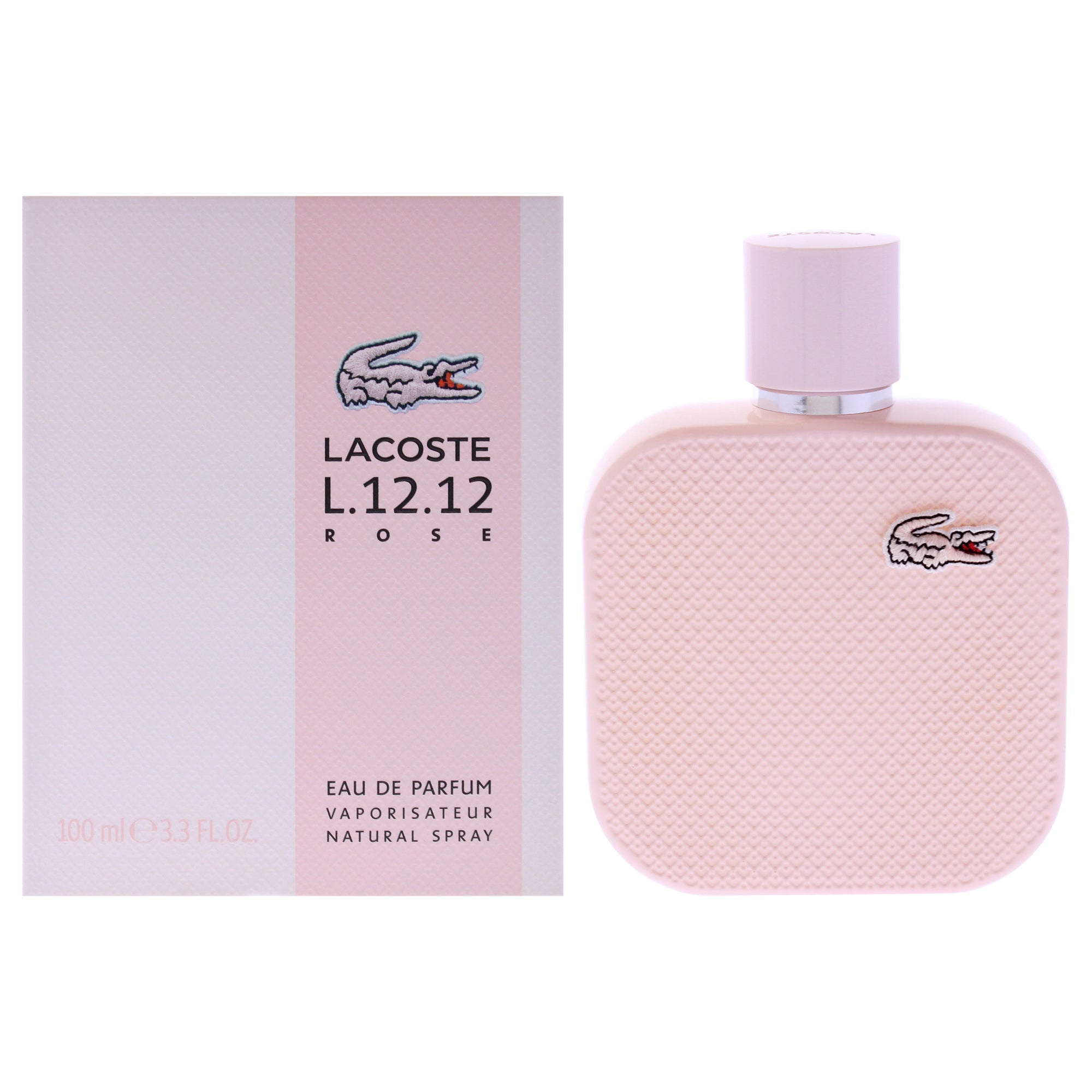 Lacoste Eau De L.12.12 Rose by Lacoste for Women - 3.3 EDP Spray