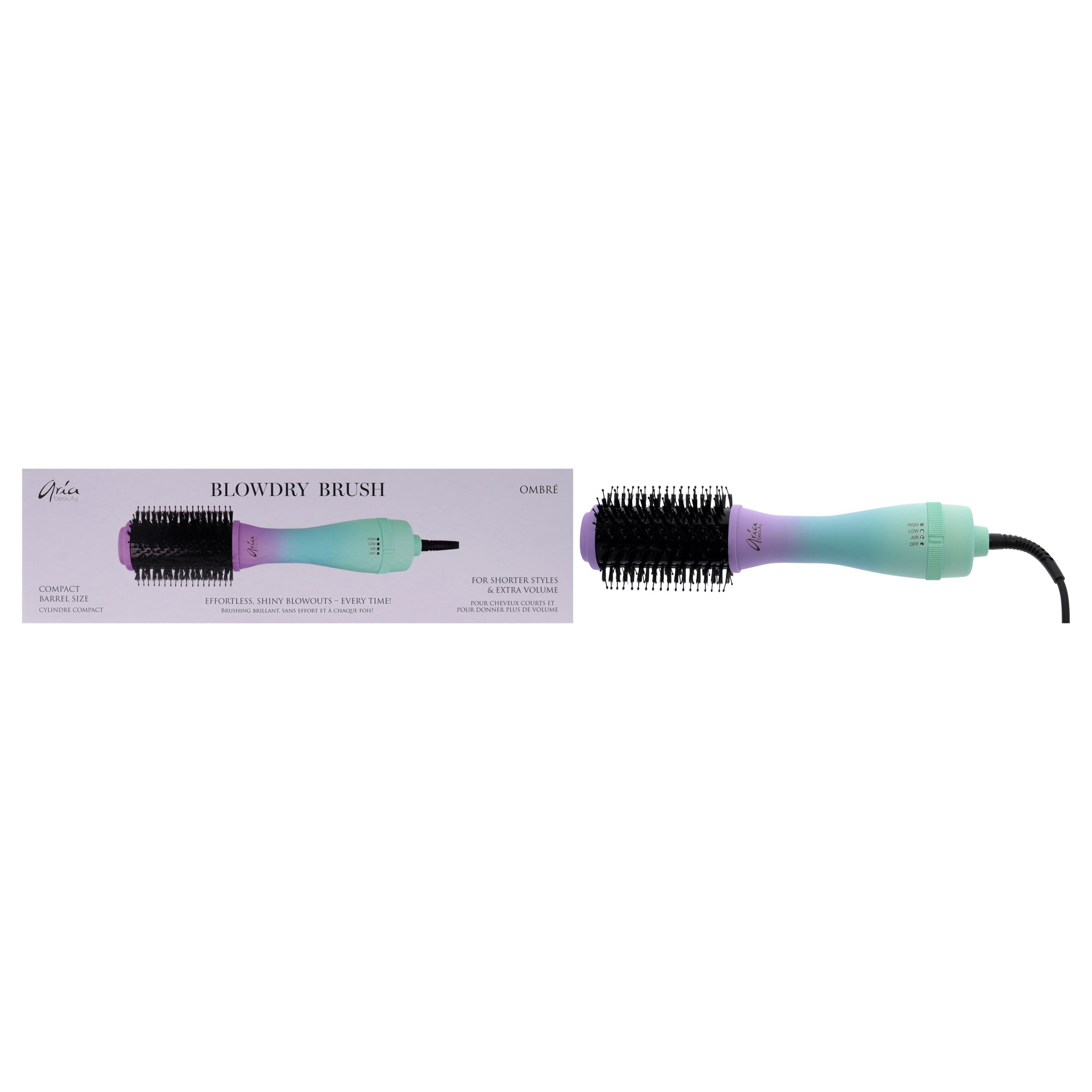 Blowdry Brush - Ombre by Aria Beauty for Women - 1 Pc Brush