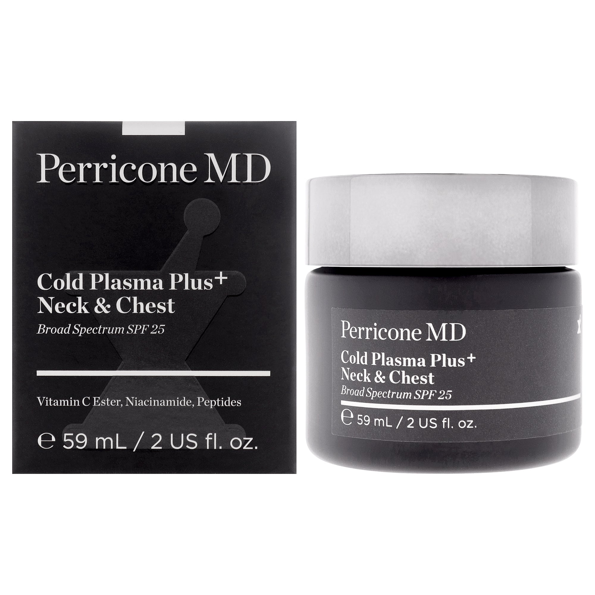 Cold Plasma Plus Neck and Chest SPF 25 Moisturizer by Perricone MD for Unisex - 2 oz Moisturizer