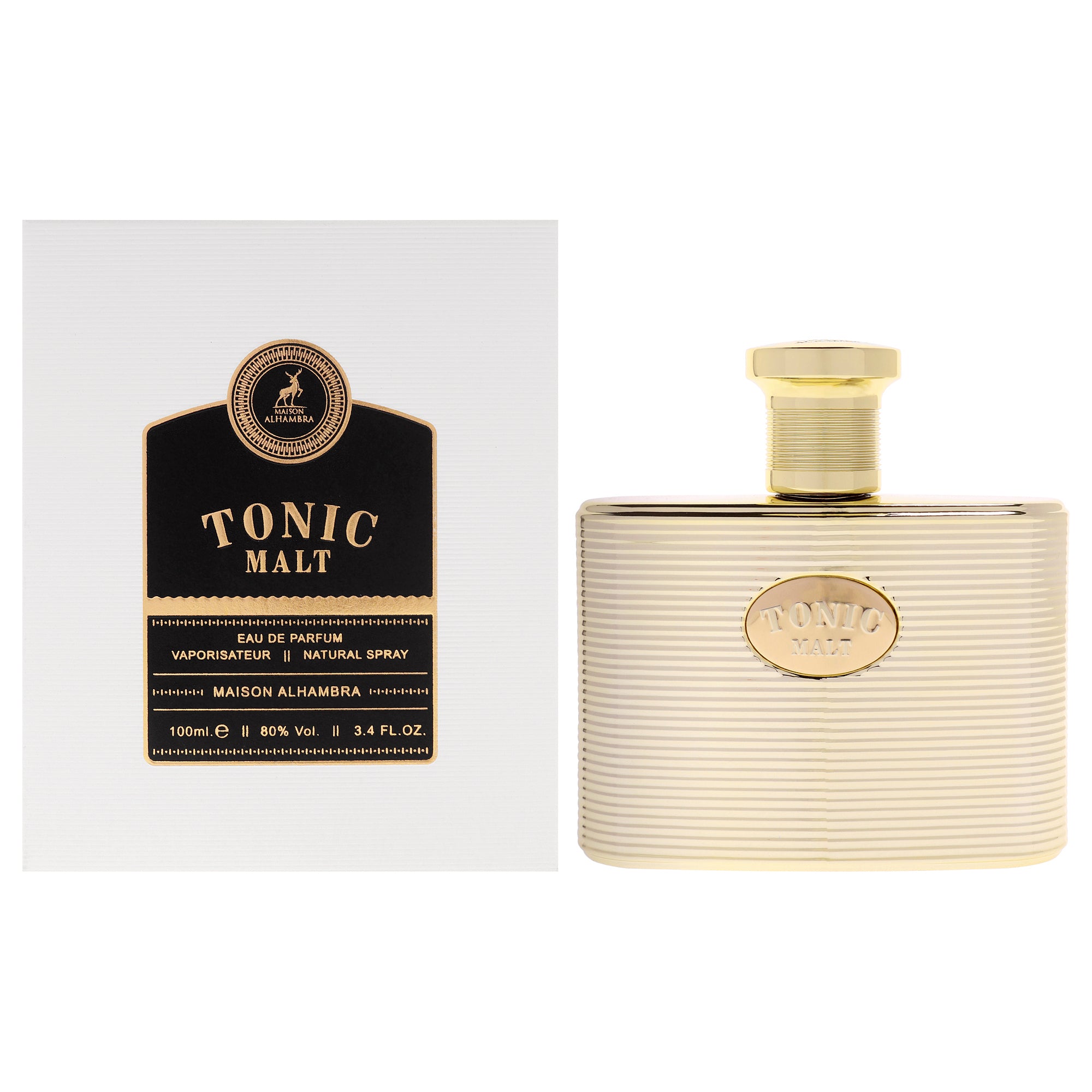 Tonic Malt by Maison Alhambra for Men - 3.4 EDP Spray