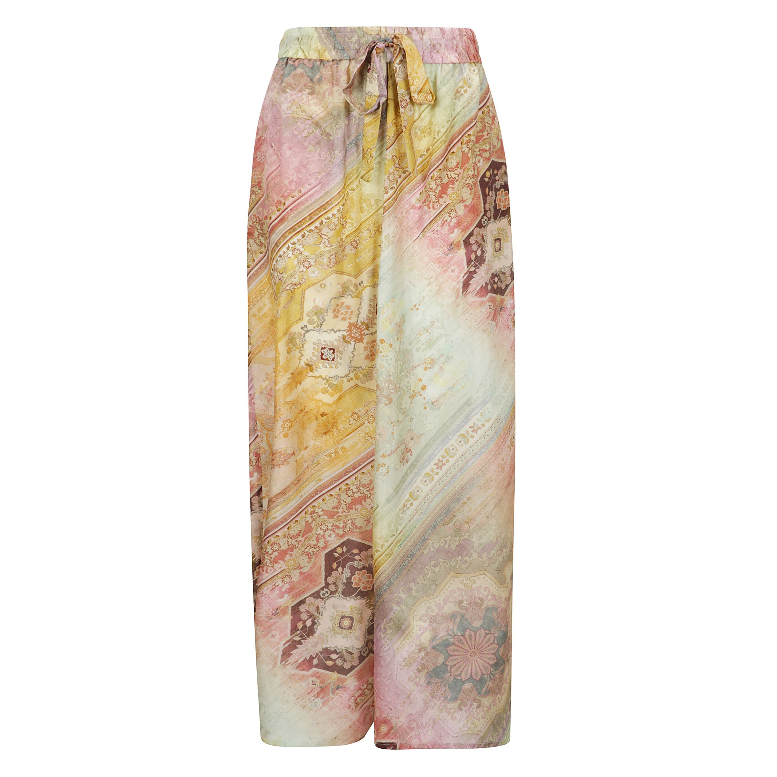 Pantaloni a palazzo tallow, vita con coulisse elasticizzata