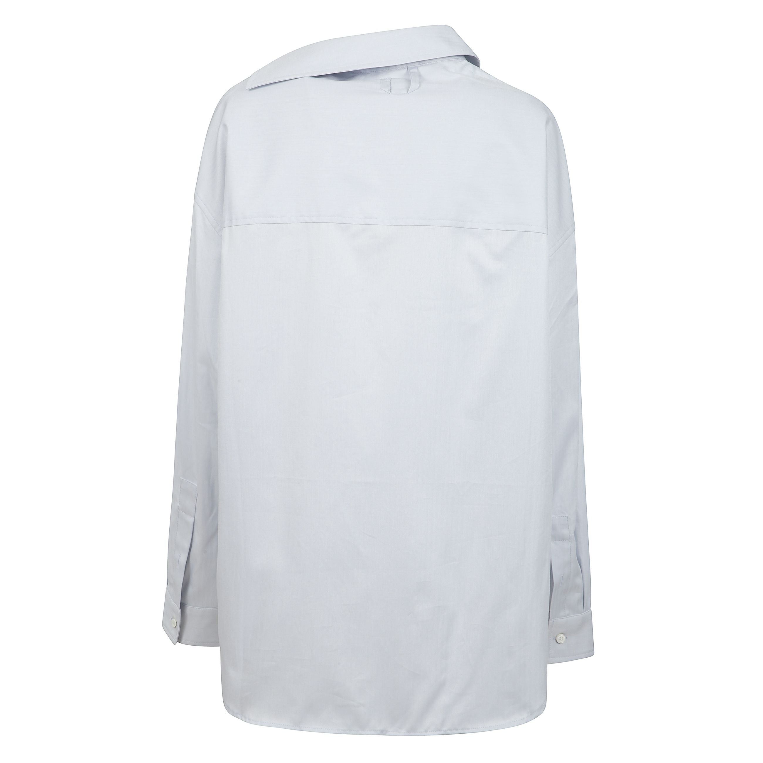 La camicia cuadro asimmetrica.